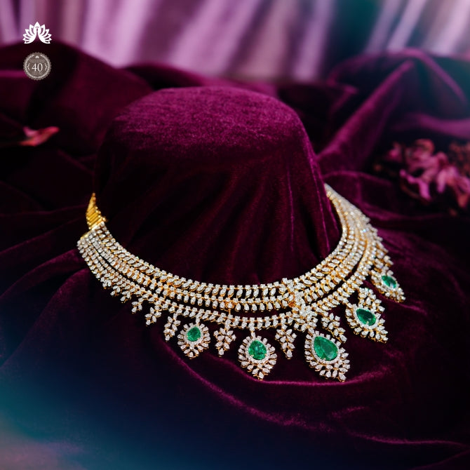 Multistrand Floral Diamond Necklace