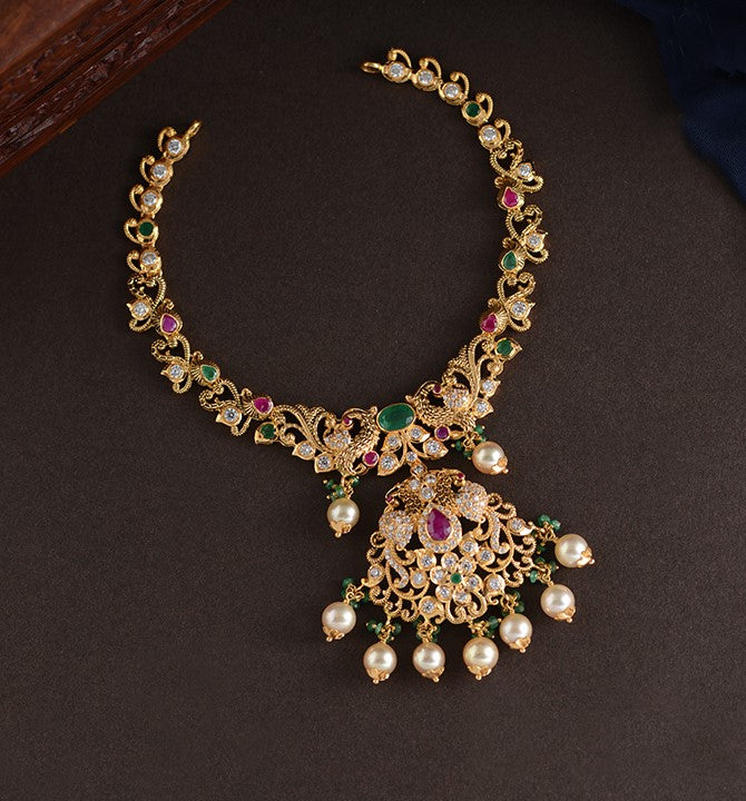 Mutlistone Gold Neckace
