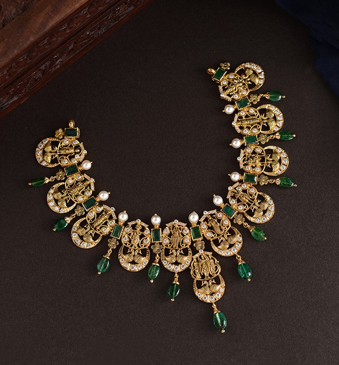 Ram Parivaar Gold Necklace