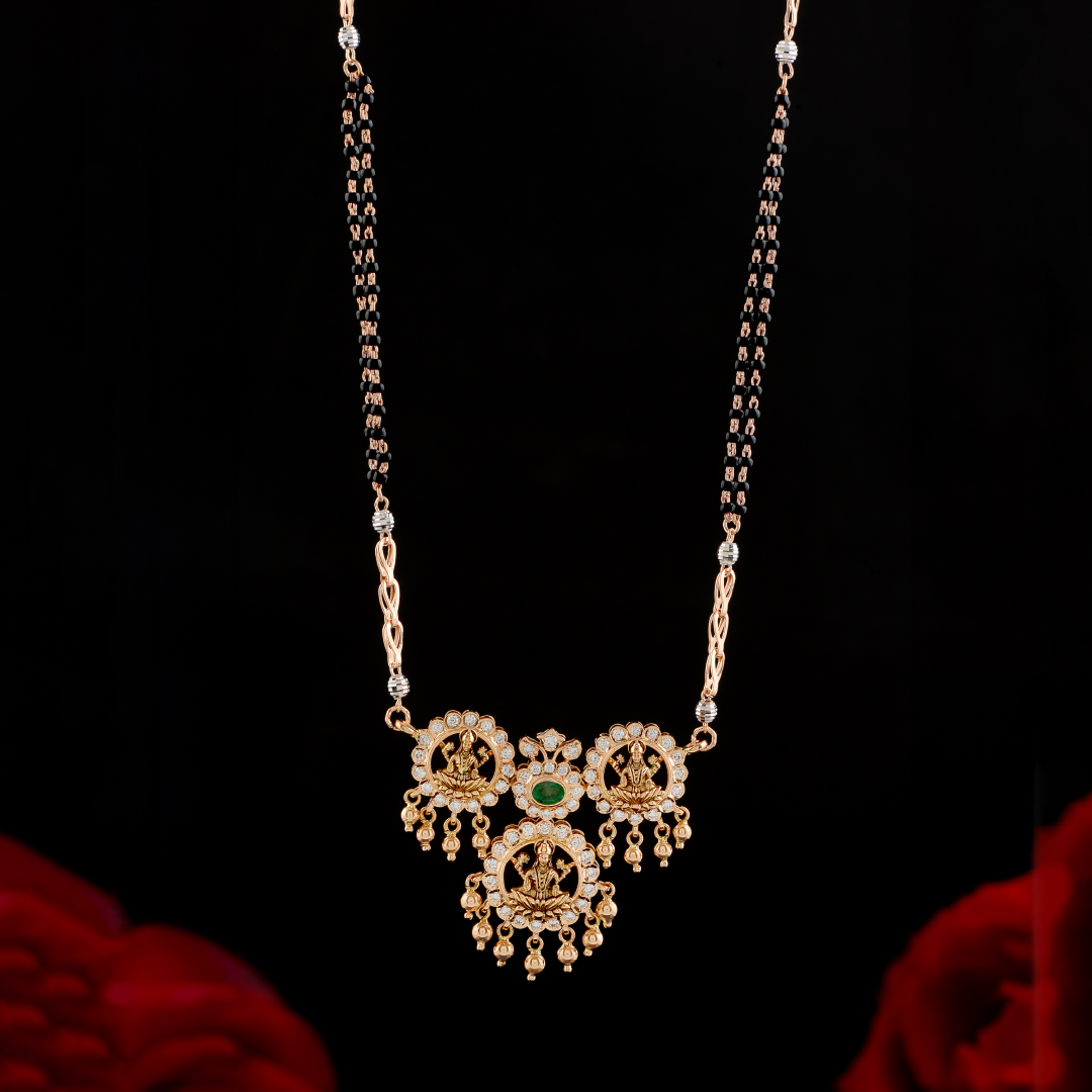 Traditional Mangalsutra with Laxmi Pendant