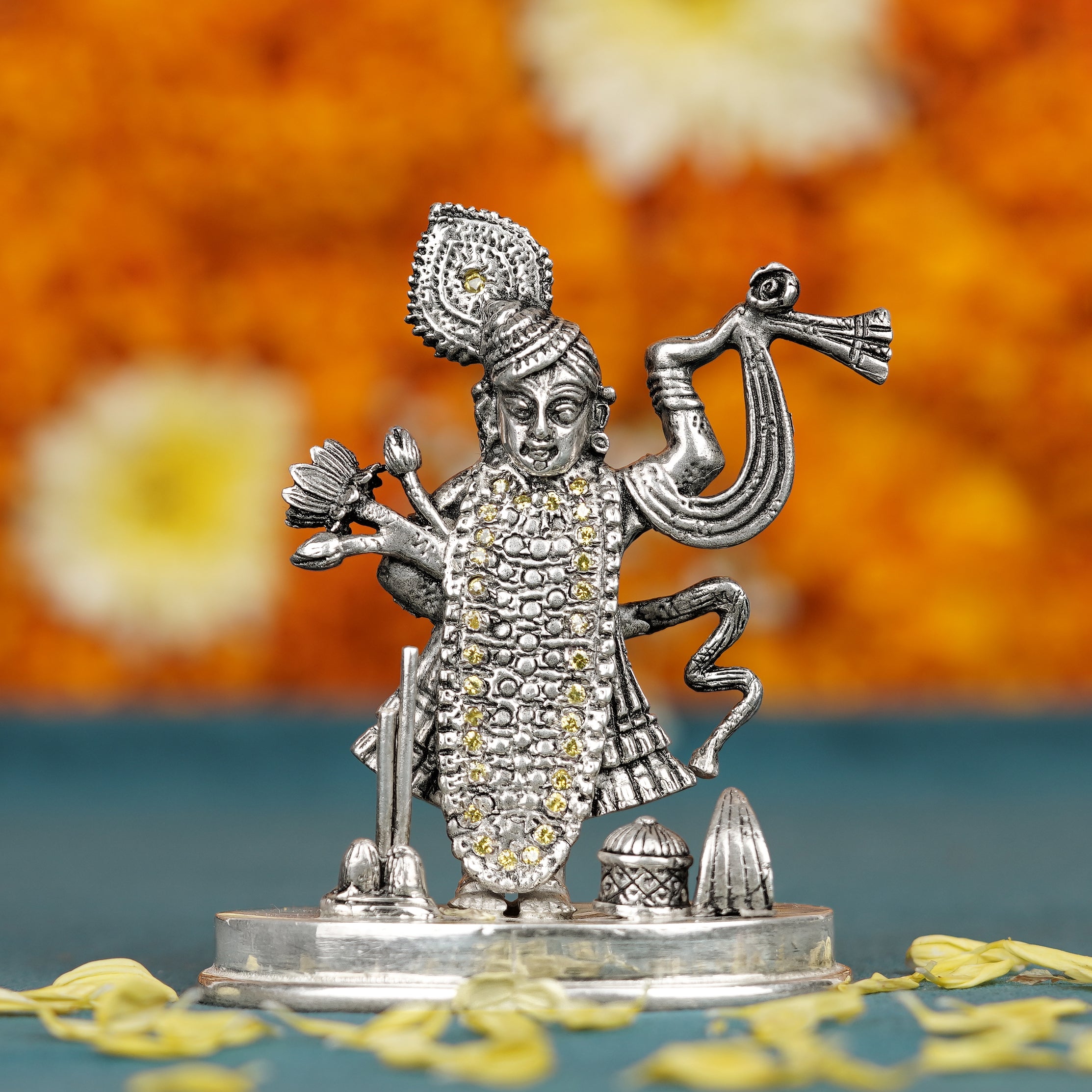 Srinathji God Idol In Silver