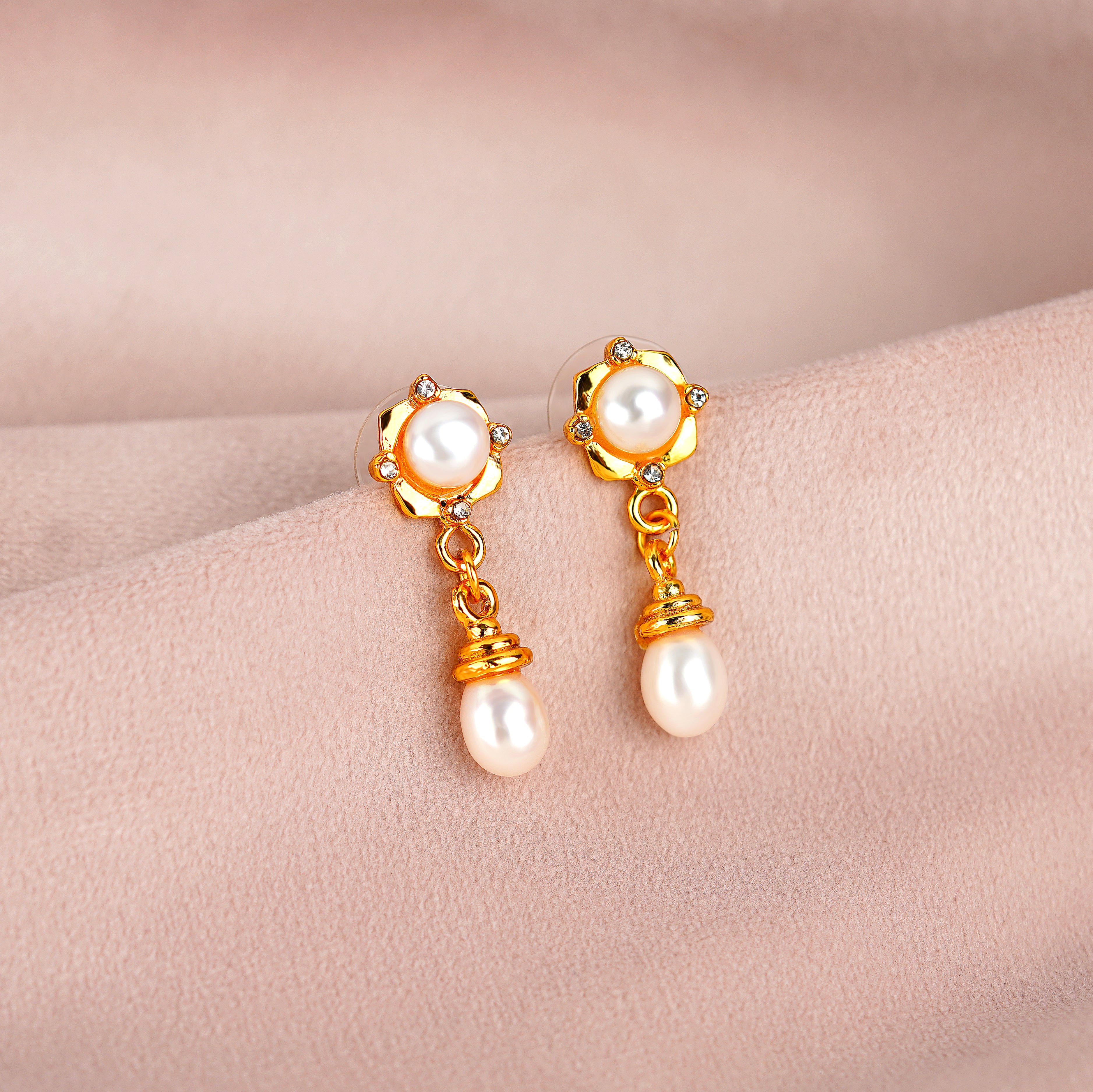 Dazzling Pearl Drop Earrings