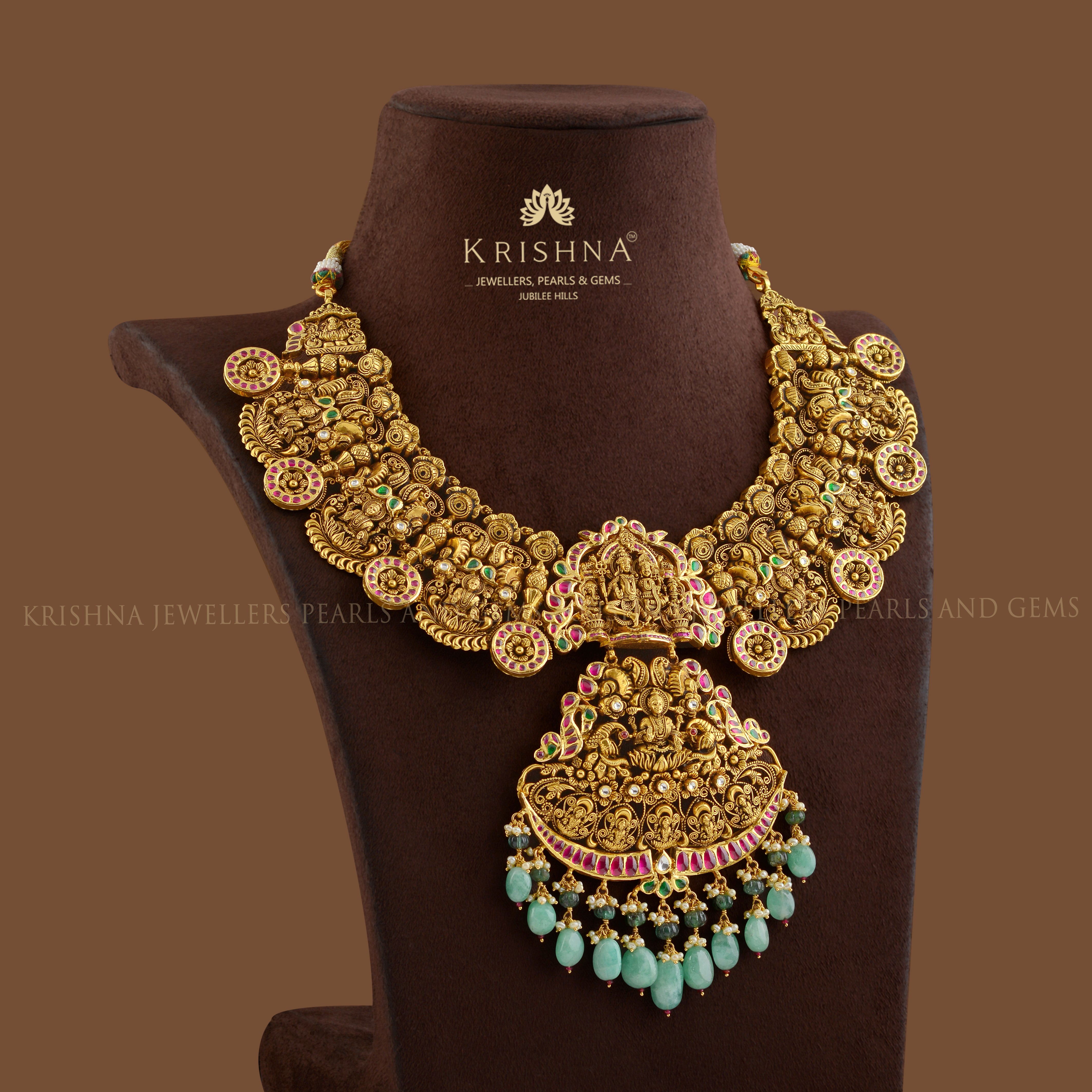Shiv Parvati Gold Necklace