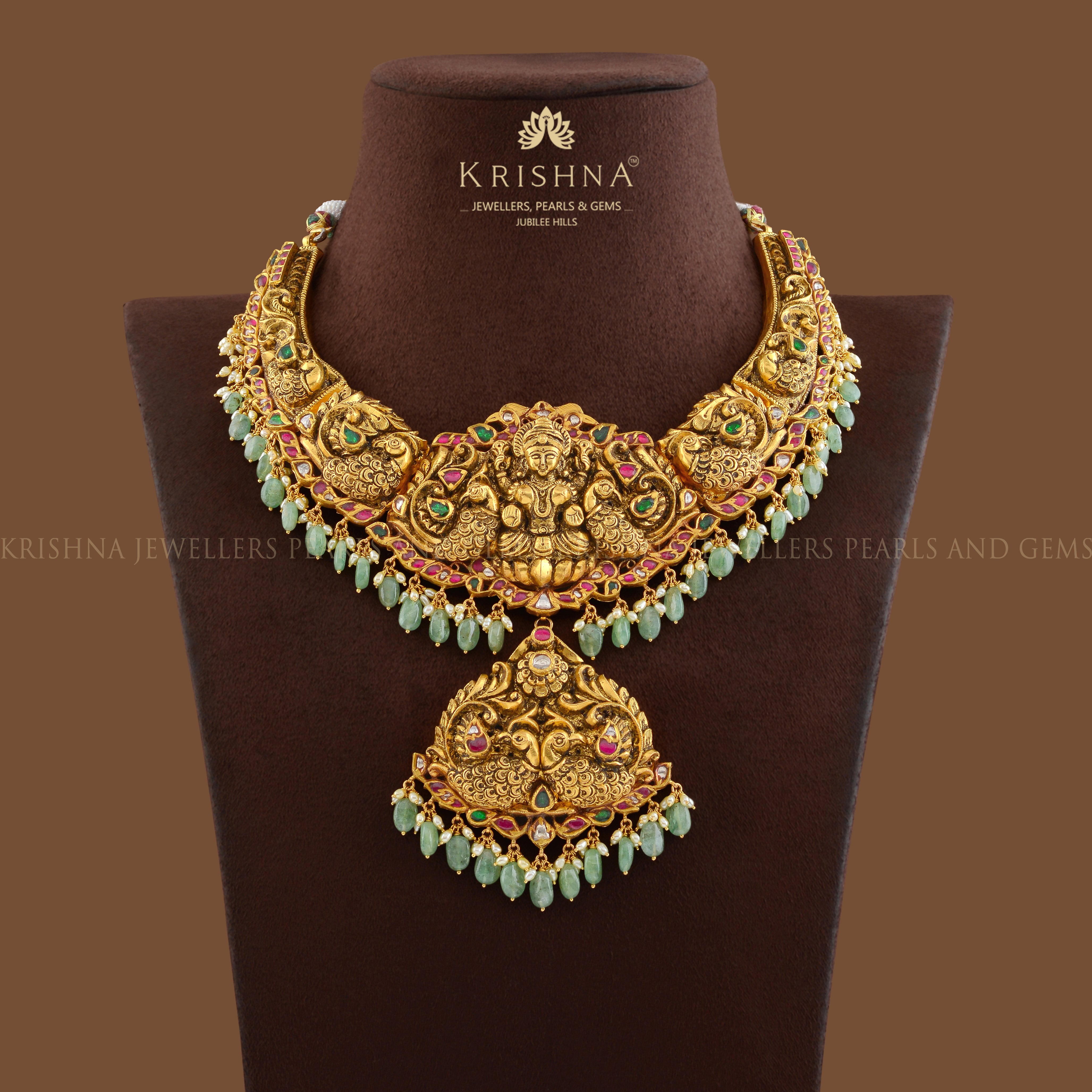 Divine Laxmi Gold Necklace