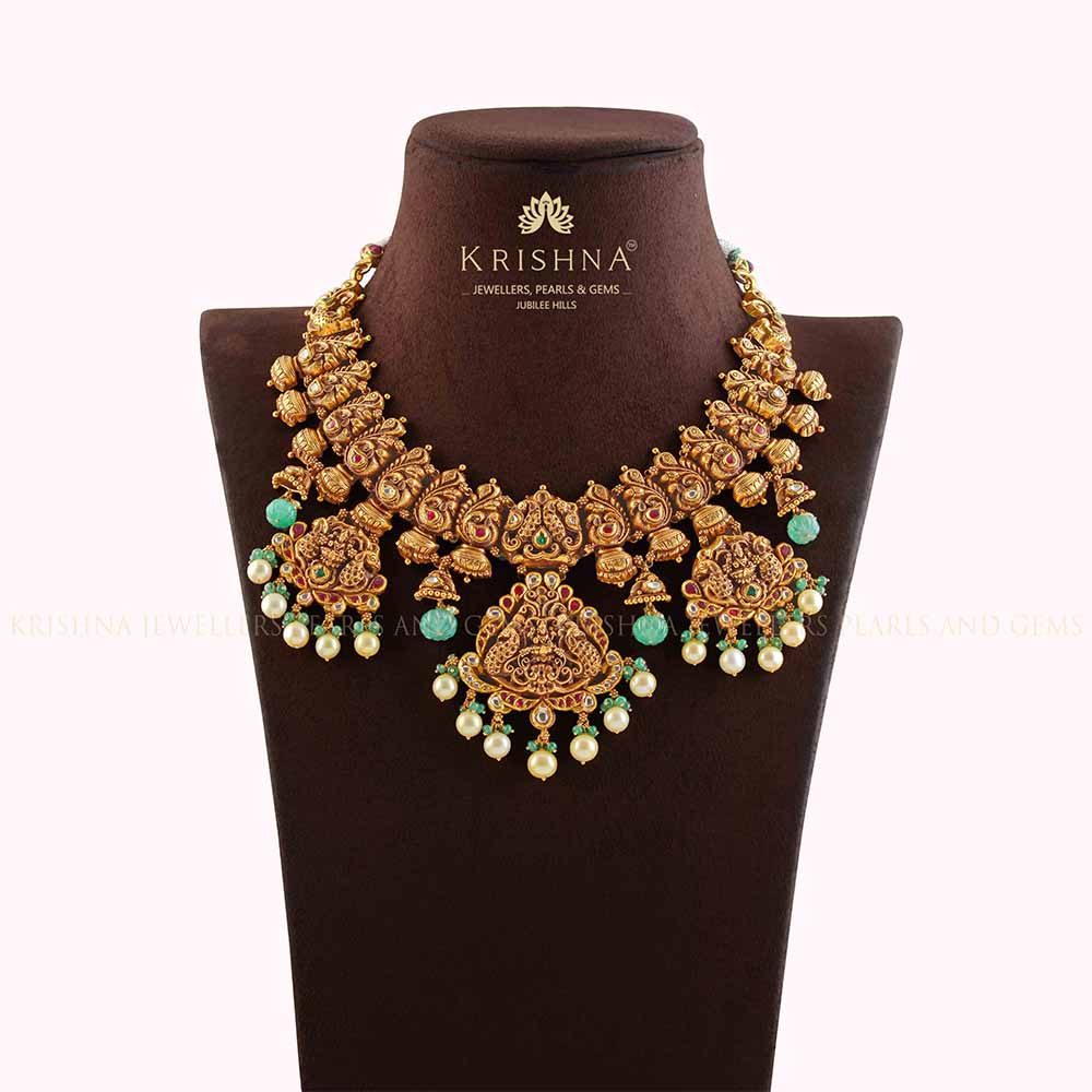 Traditional Gold Nakshi Necklace