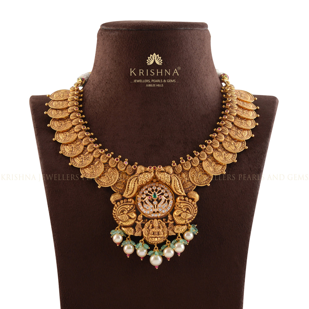 Buy Lakshmi Gold Kasula Necklace Krishna Jewellers Krishna