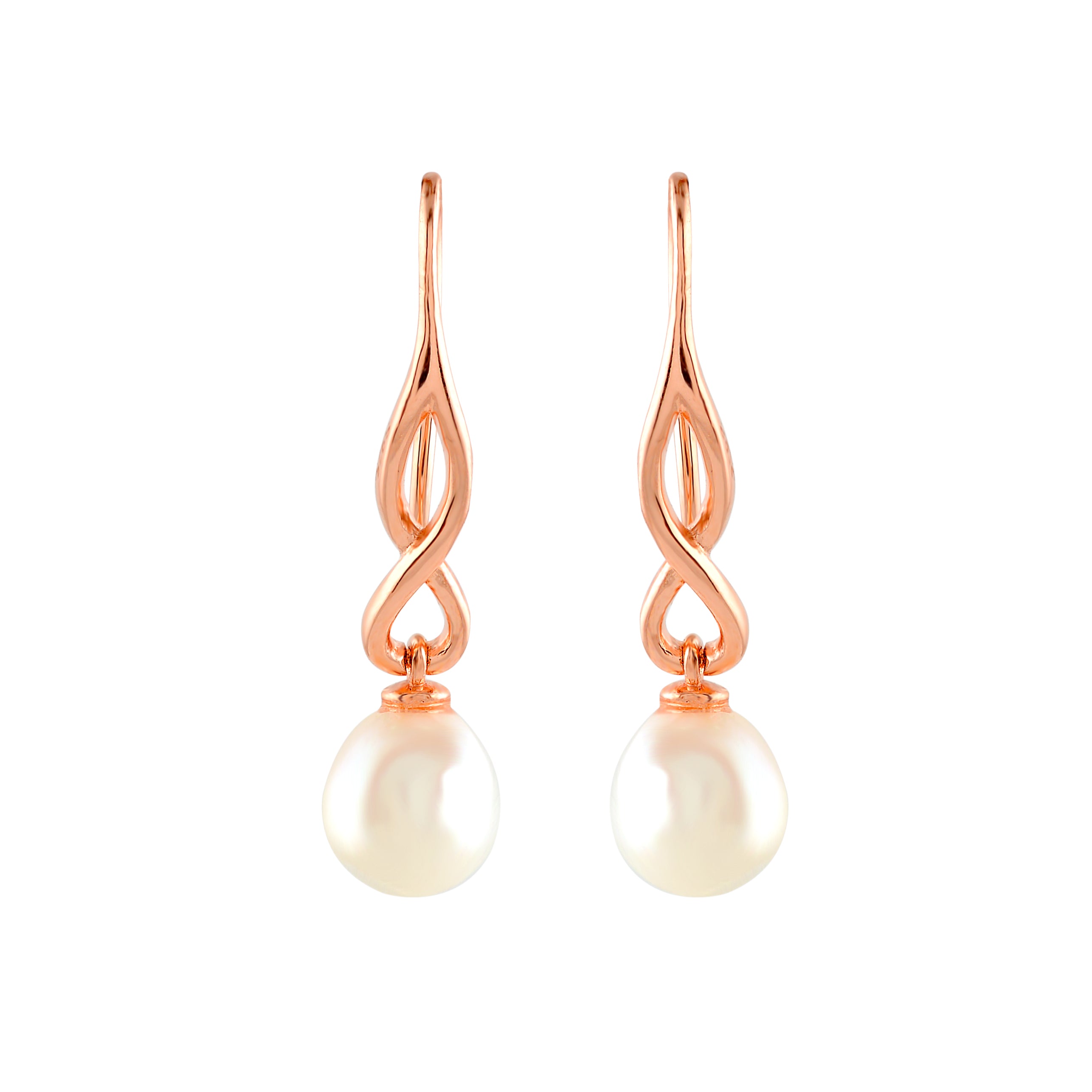 Twisted pearl Drop Earrings