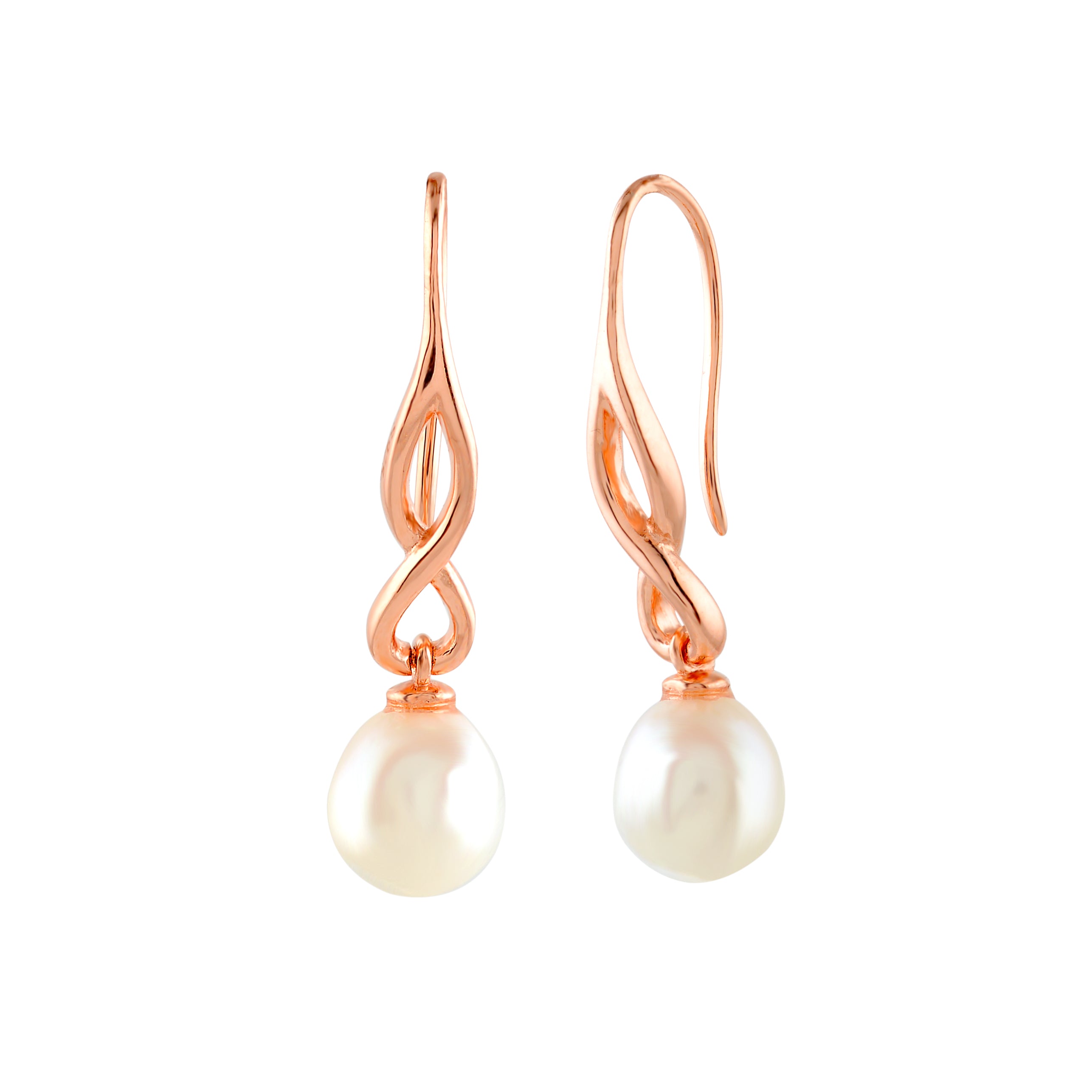 Twisted pearl Drop Earrings