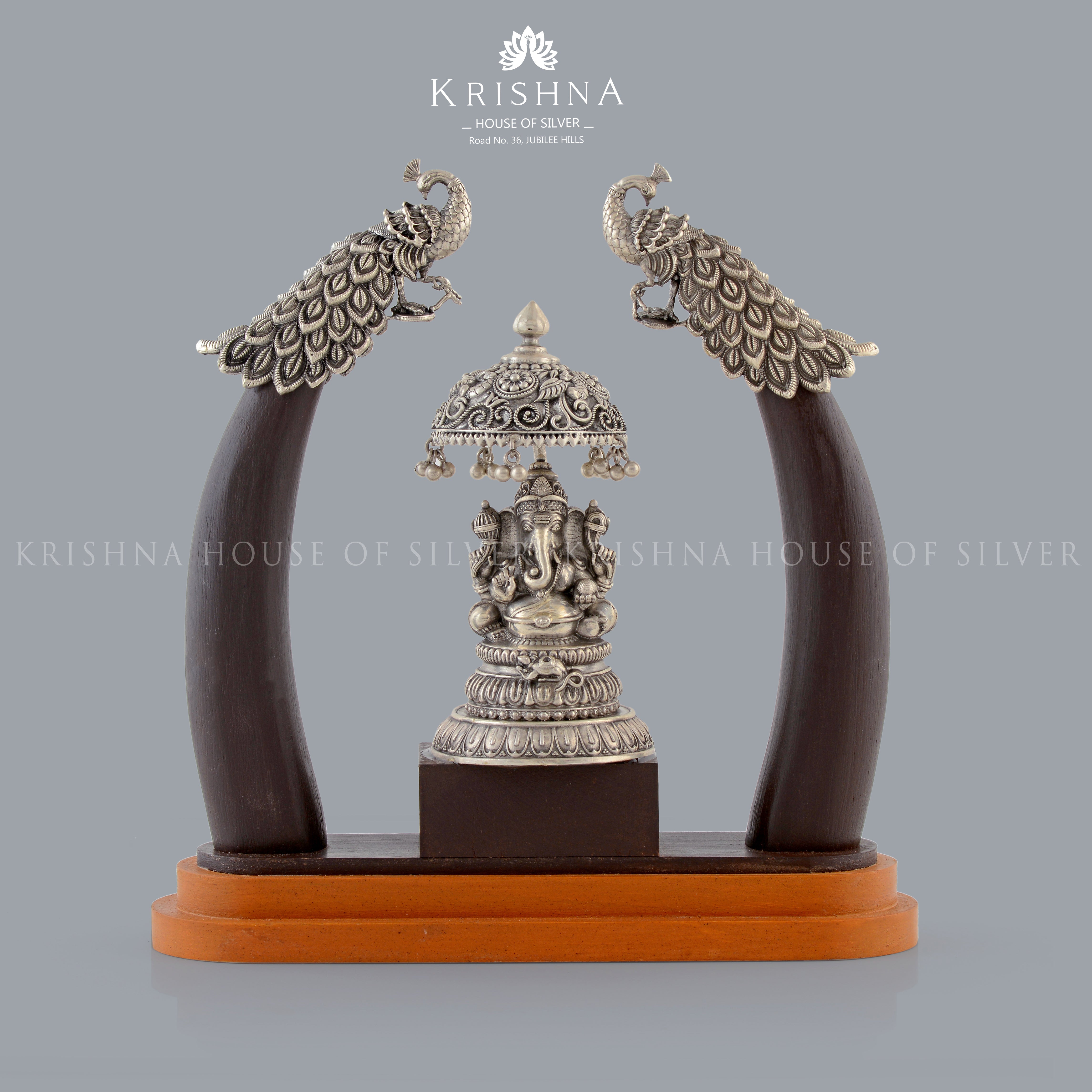 Antique Divine Silver Ganesh Murthy