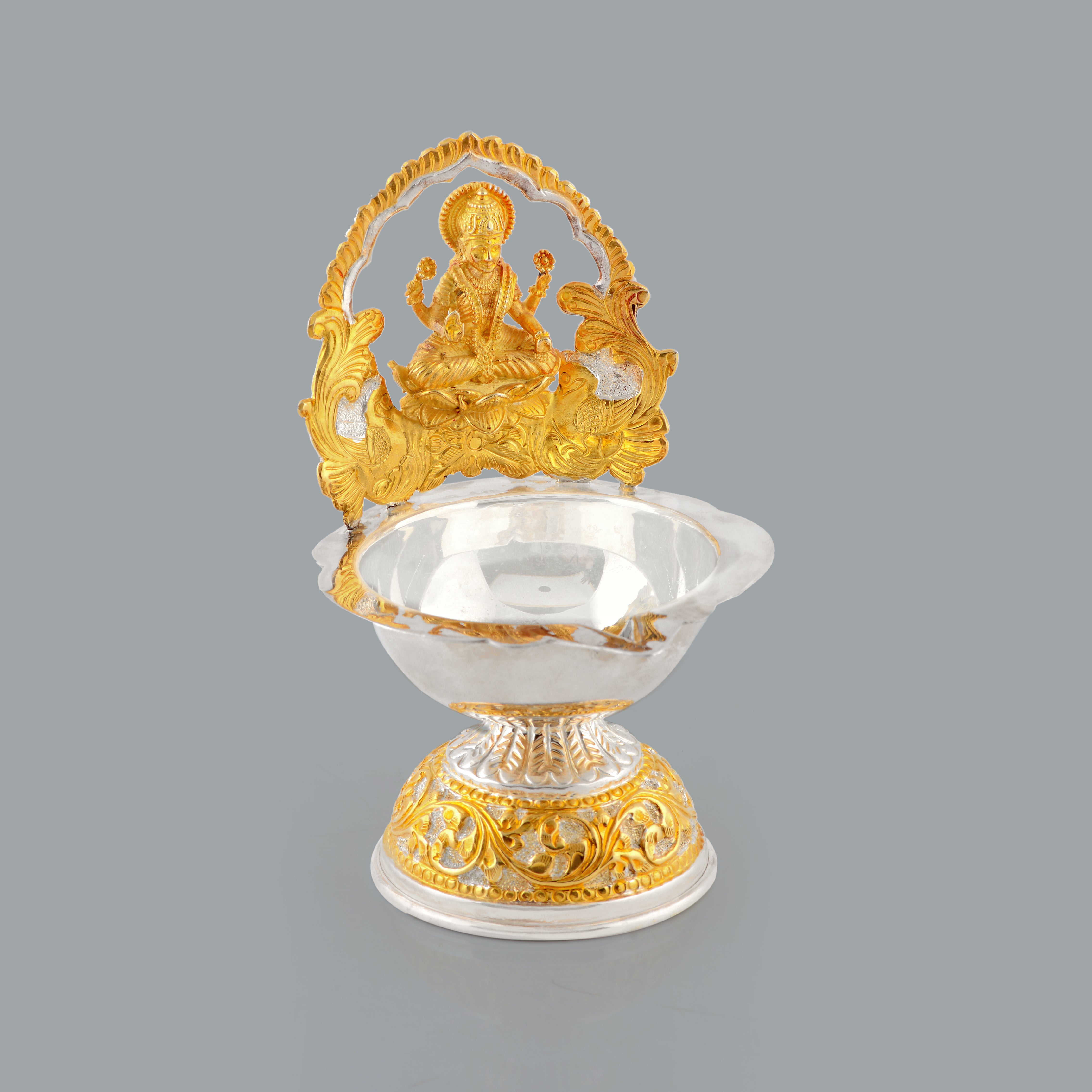 Divine Laxmi Deepam in Antique Finish