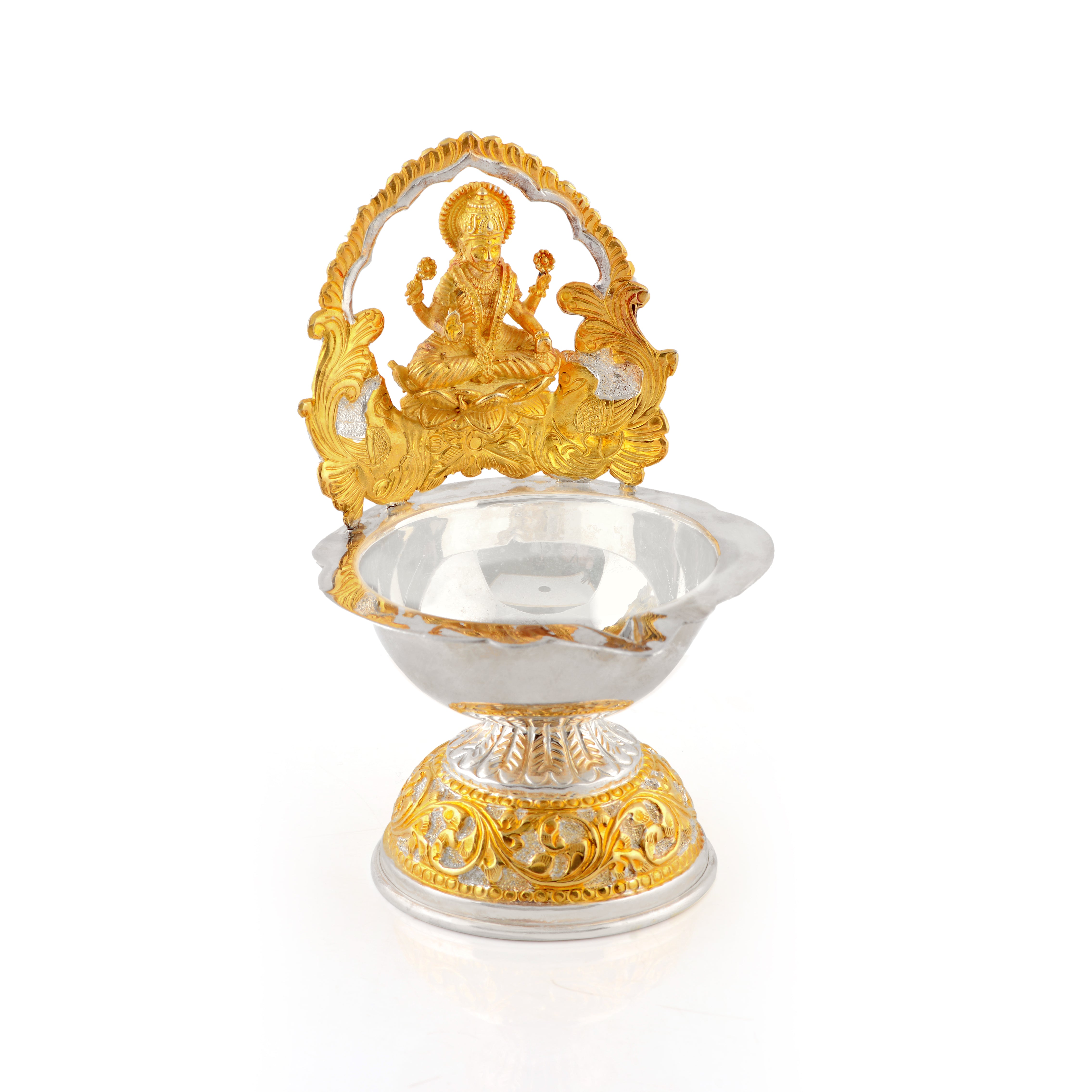 Divine Laxmi Deepam in Antique Finish