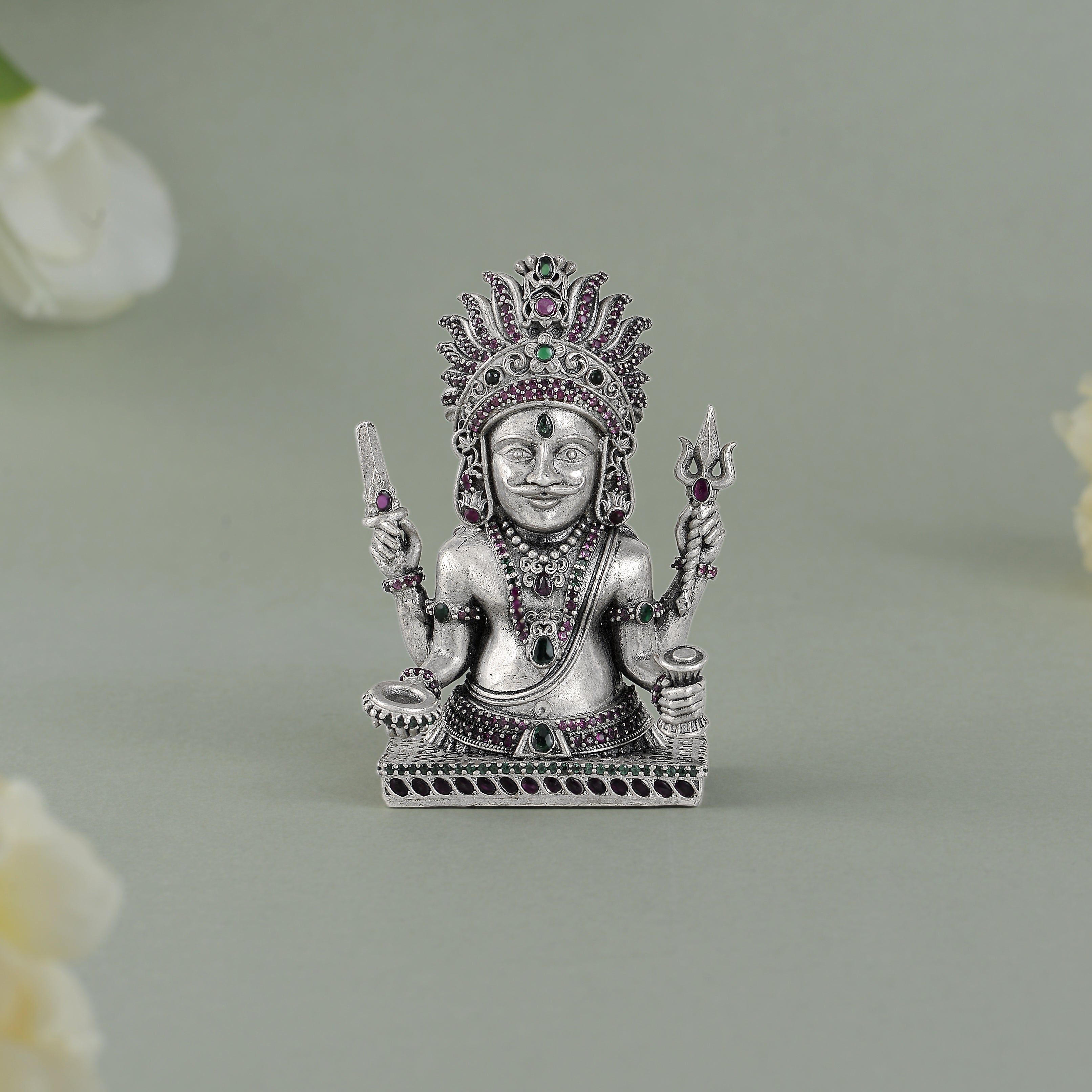 Silver Nakoda Bhairava a touch of divine strength.