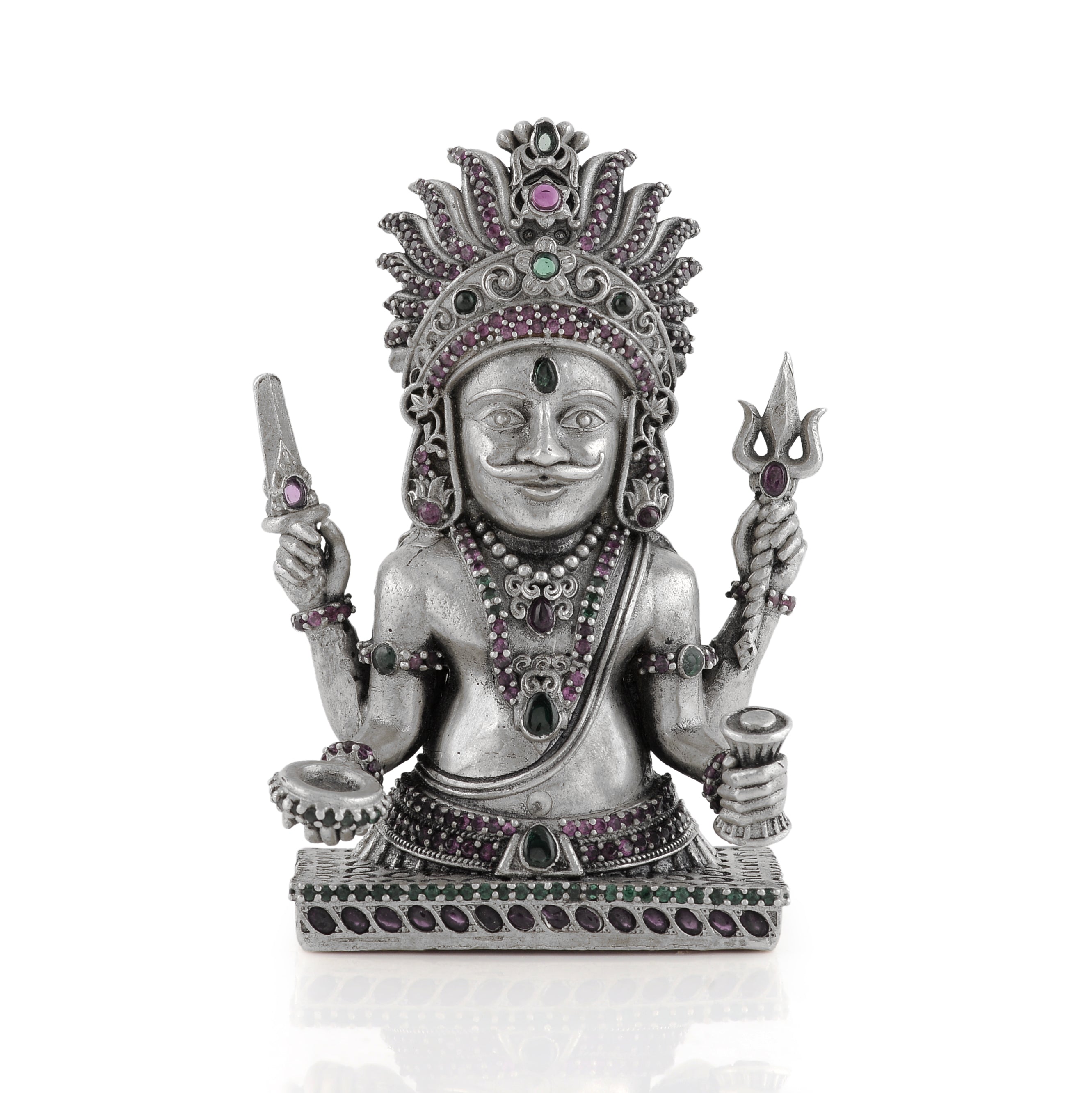 Silver Nakoda Bhairava a touch of divine strength.