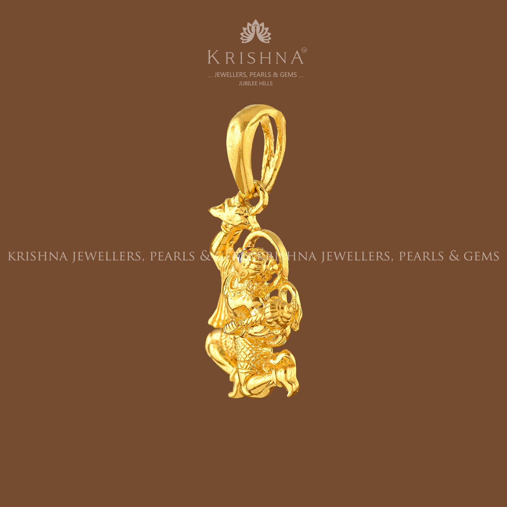 Hanuman Pendant in Gold