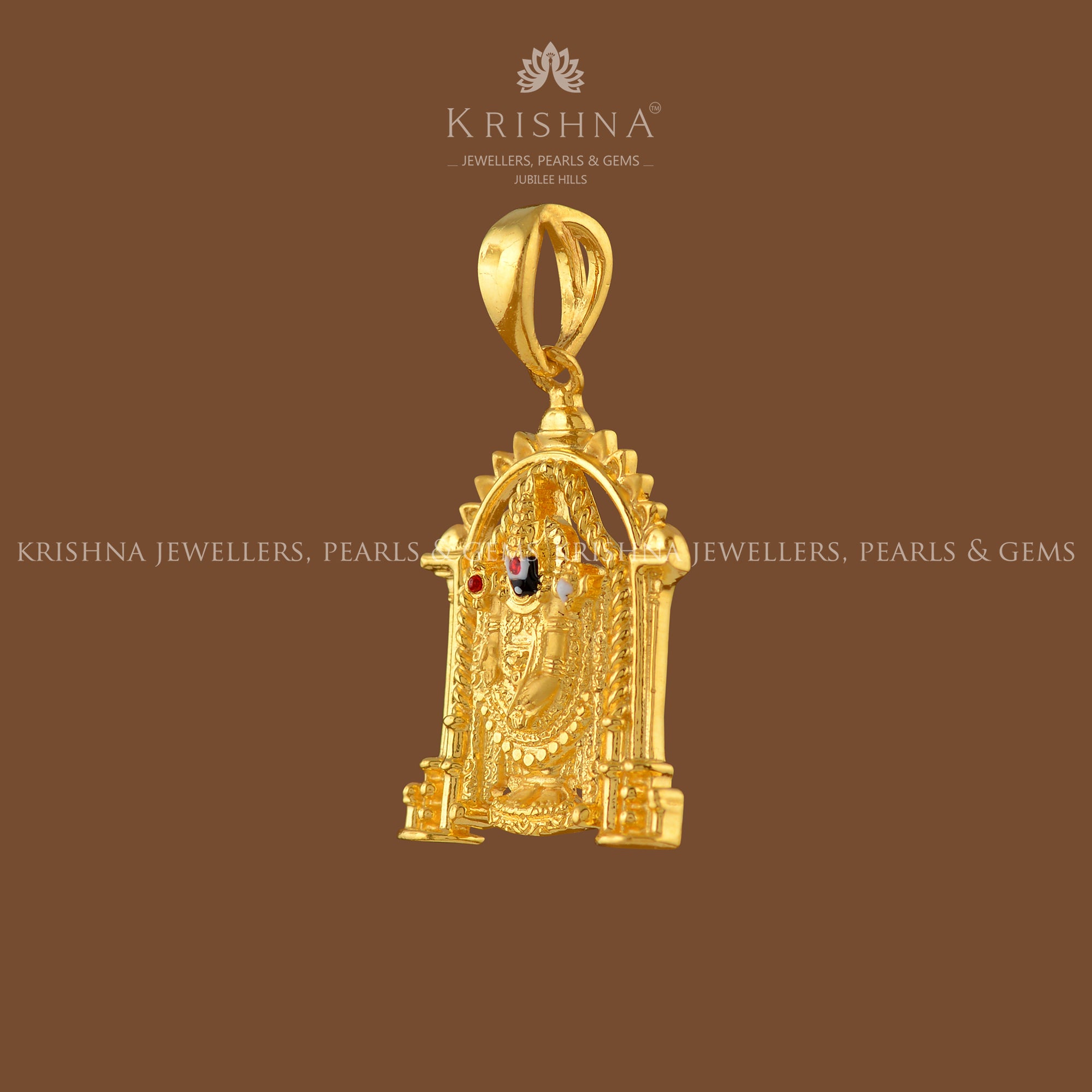 Lord Venkateshwara Pendant In Gold