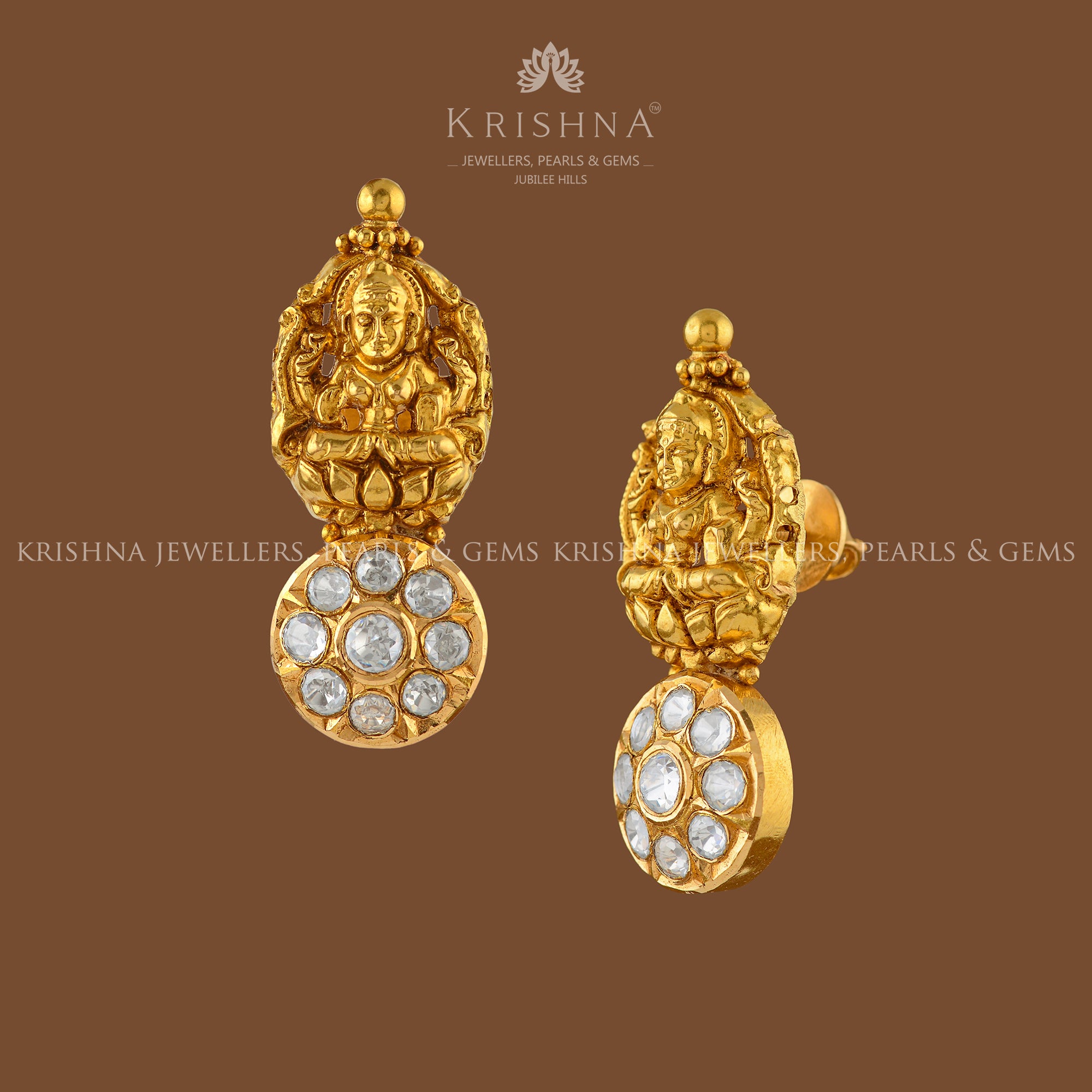 Buy Gold Jhumka Earrings For Ladies And Girls Online – Gehna Shop