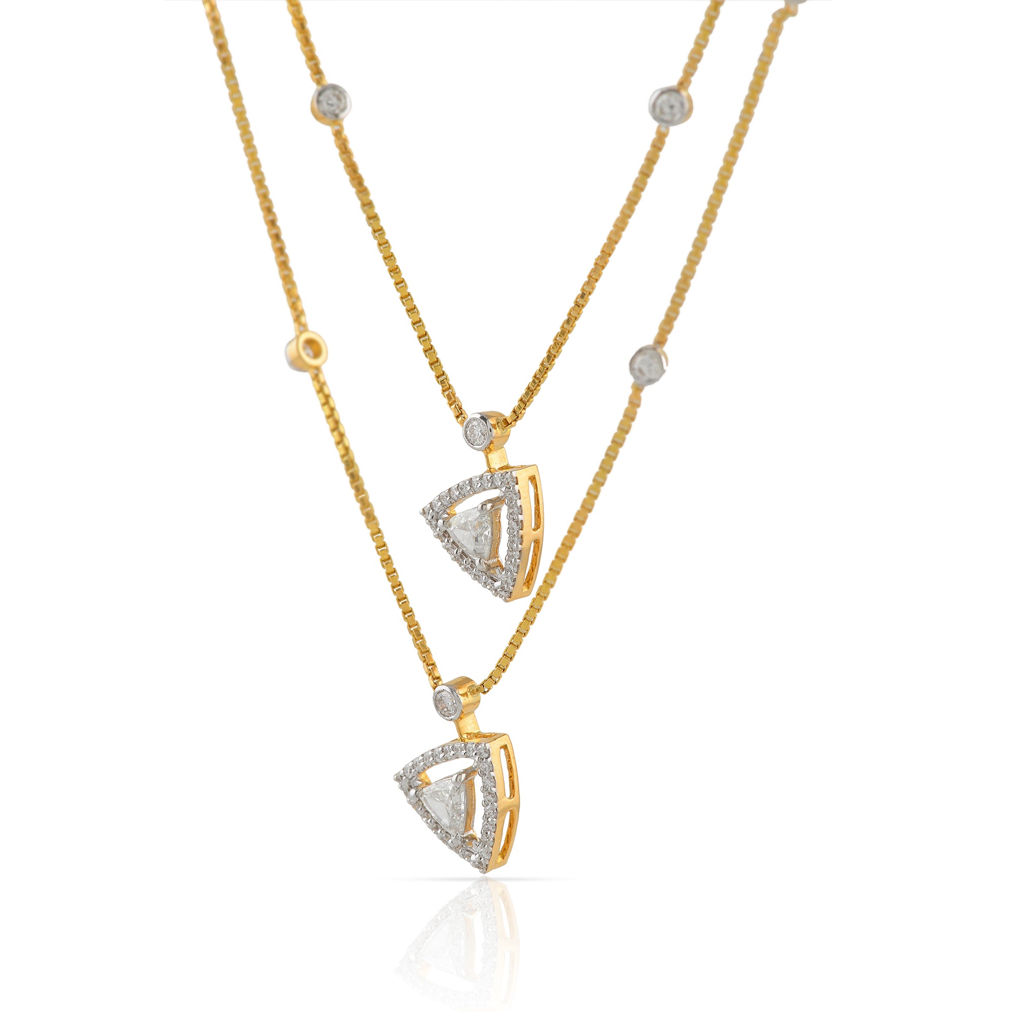 Diamond pendant with gold store chain price