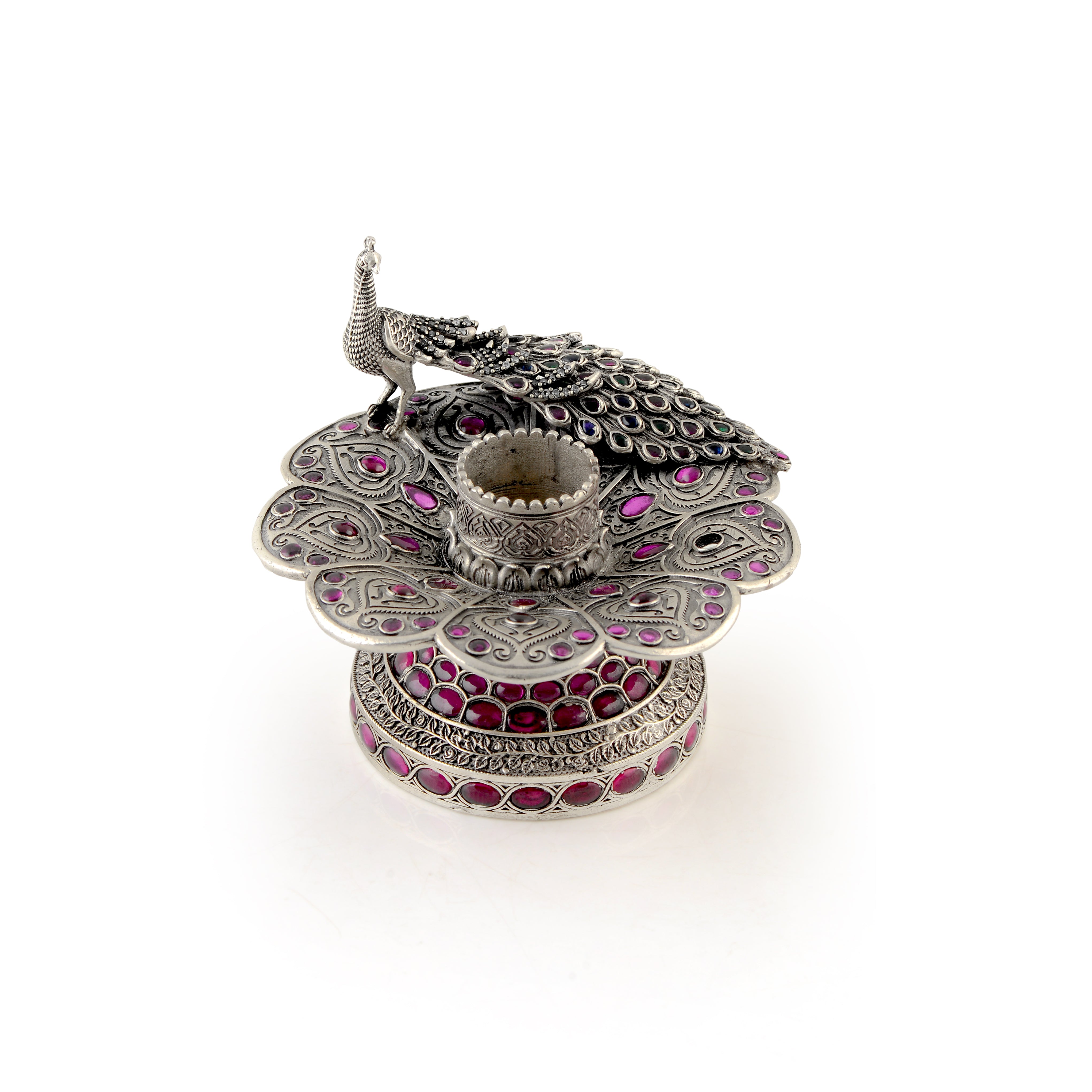 Delicately Crafted 92.5 Silver Dhoop Stand