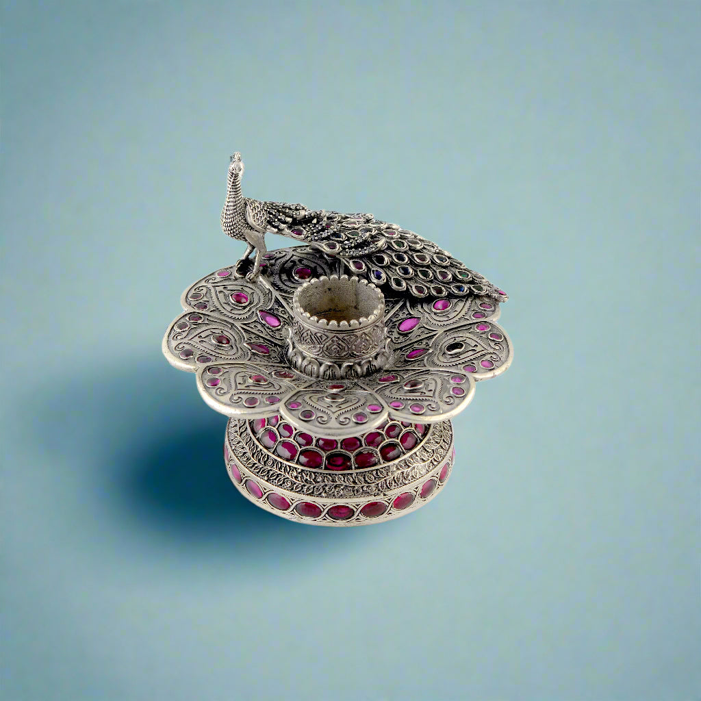 Delicately Crafted 92.5 Silver Dhoop Stand