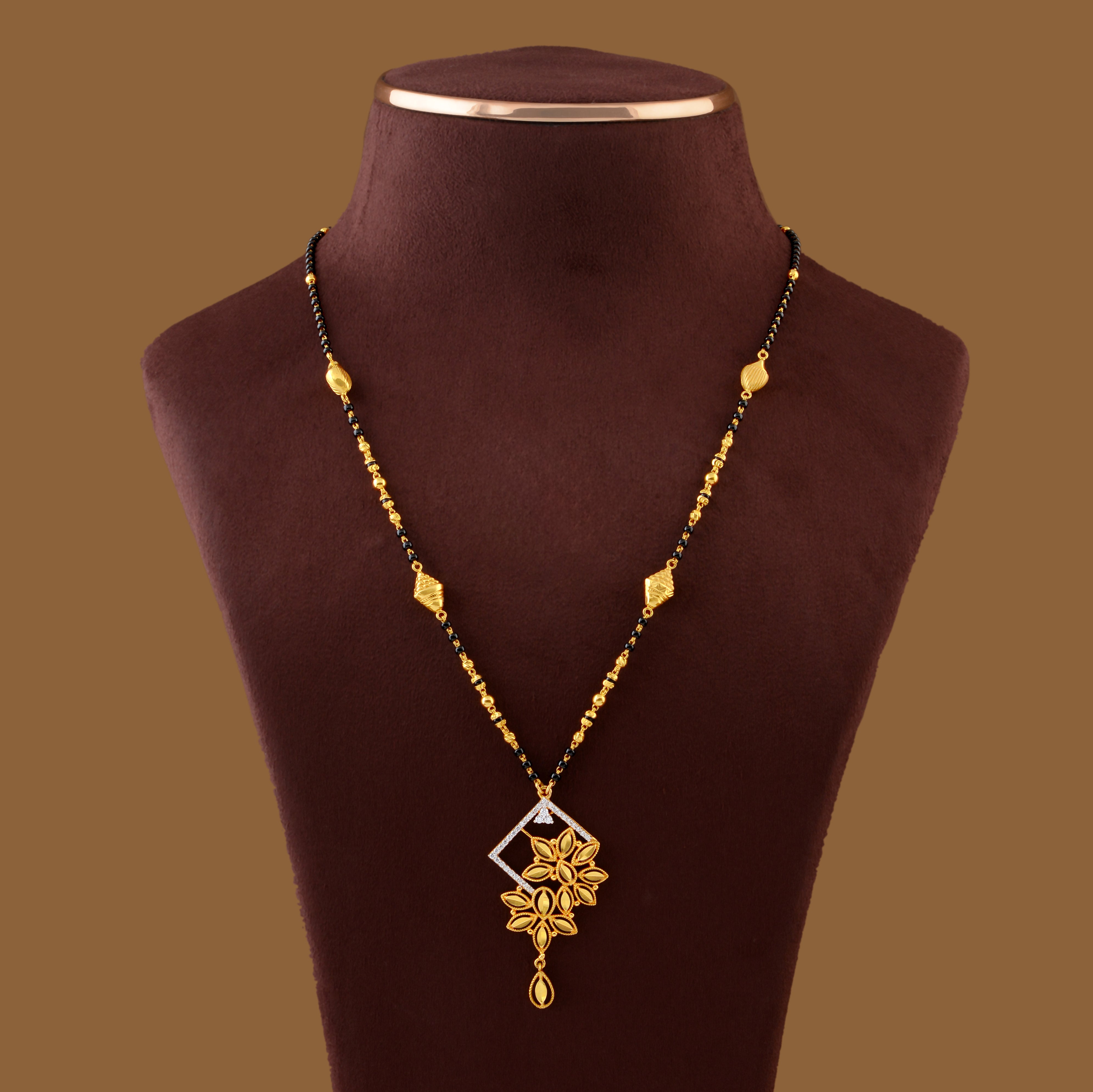 Traditional Mangalsutra With Designer Pendant
