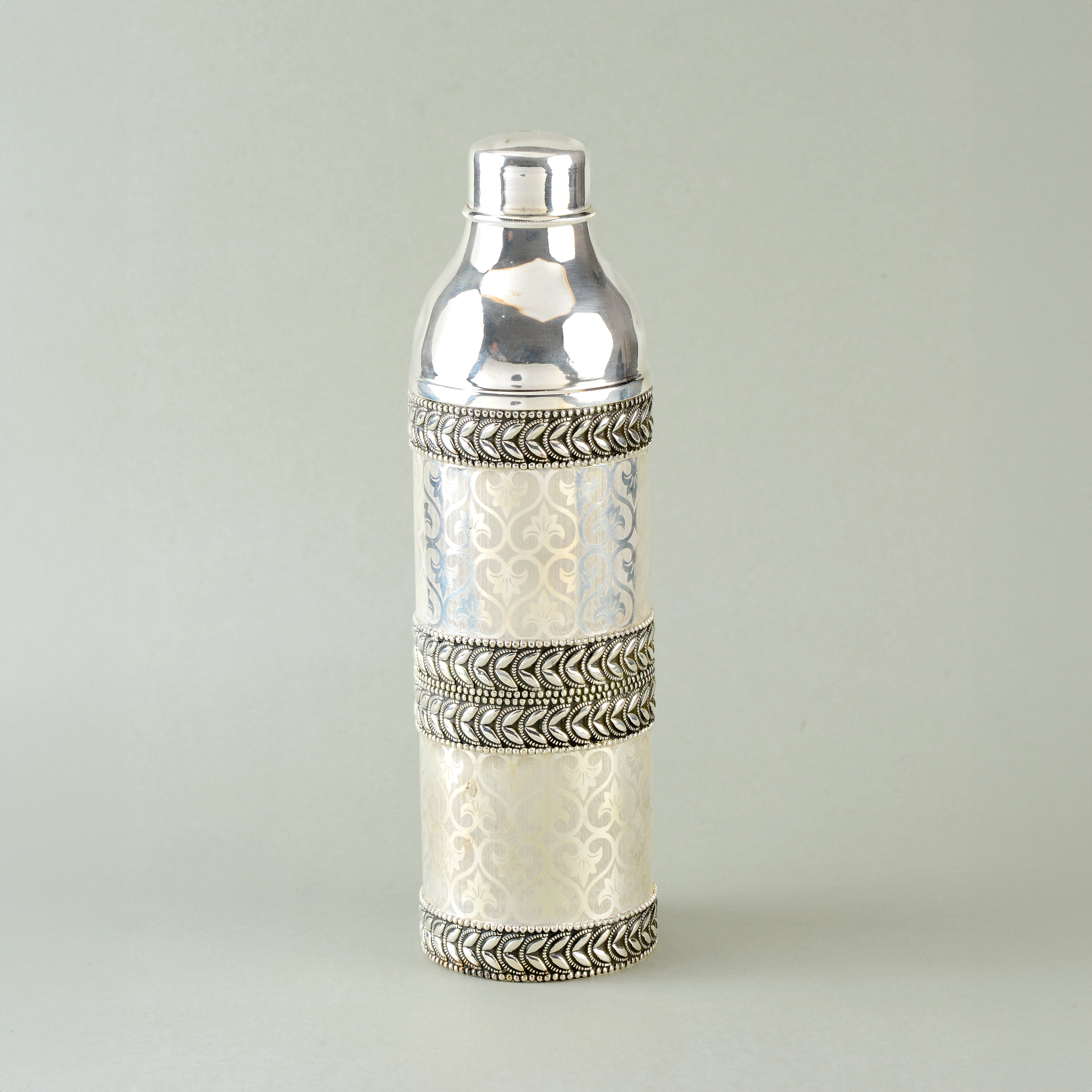 Premium 92.5 Silver Water Bottle - Krishna Jewellers Pearls and Gems