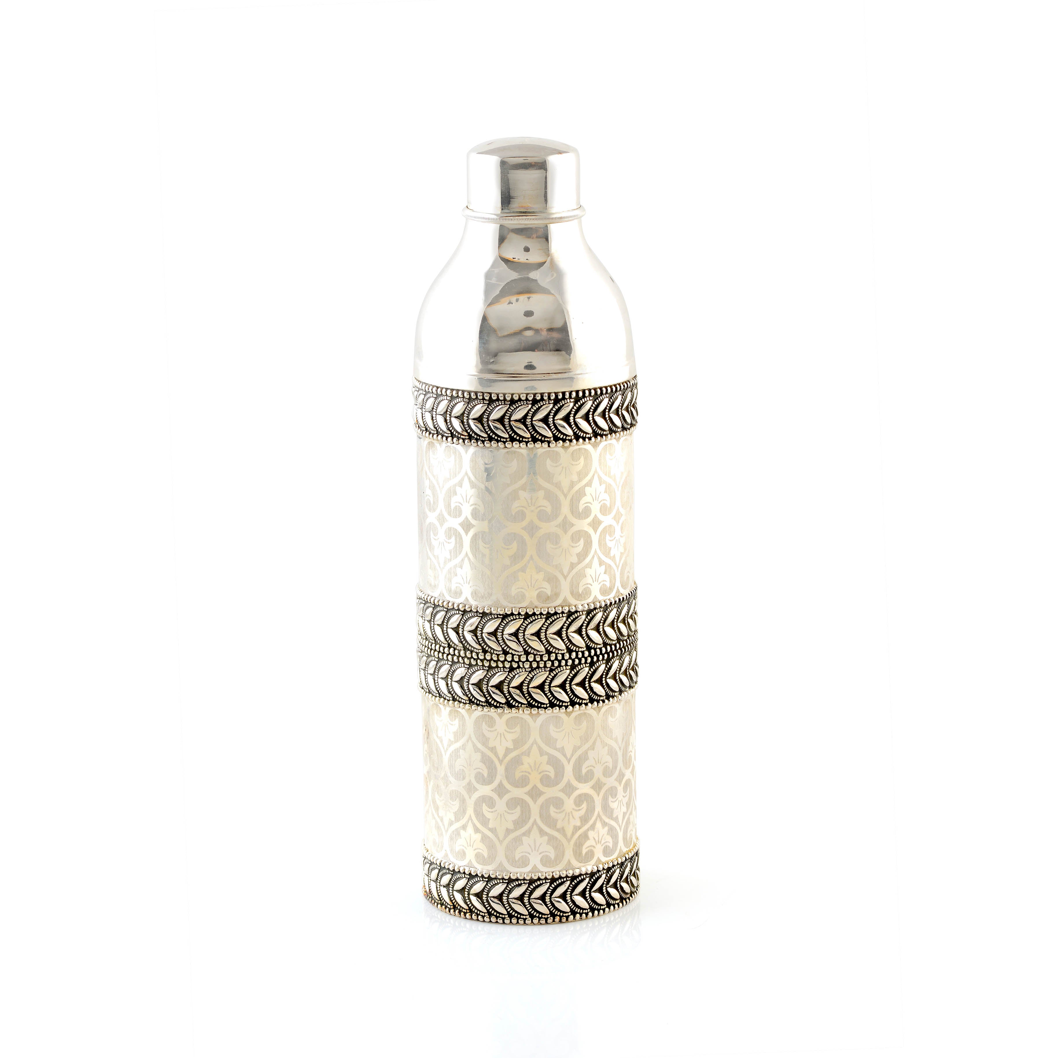 Premium 92.5 Silver Water Bottle - Krishna Jewellers Pearls and Gems