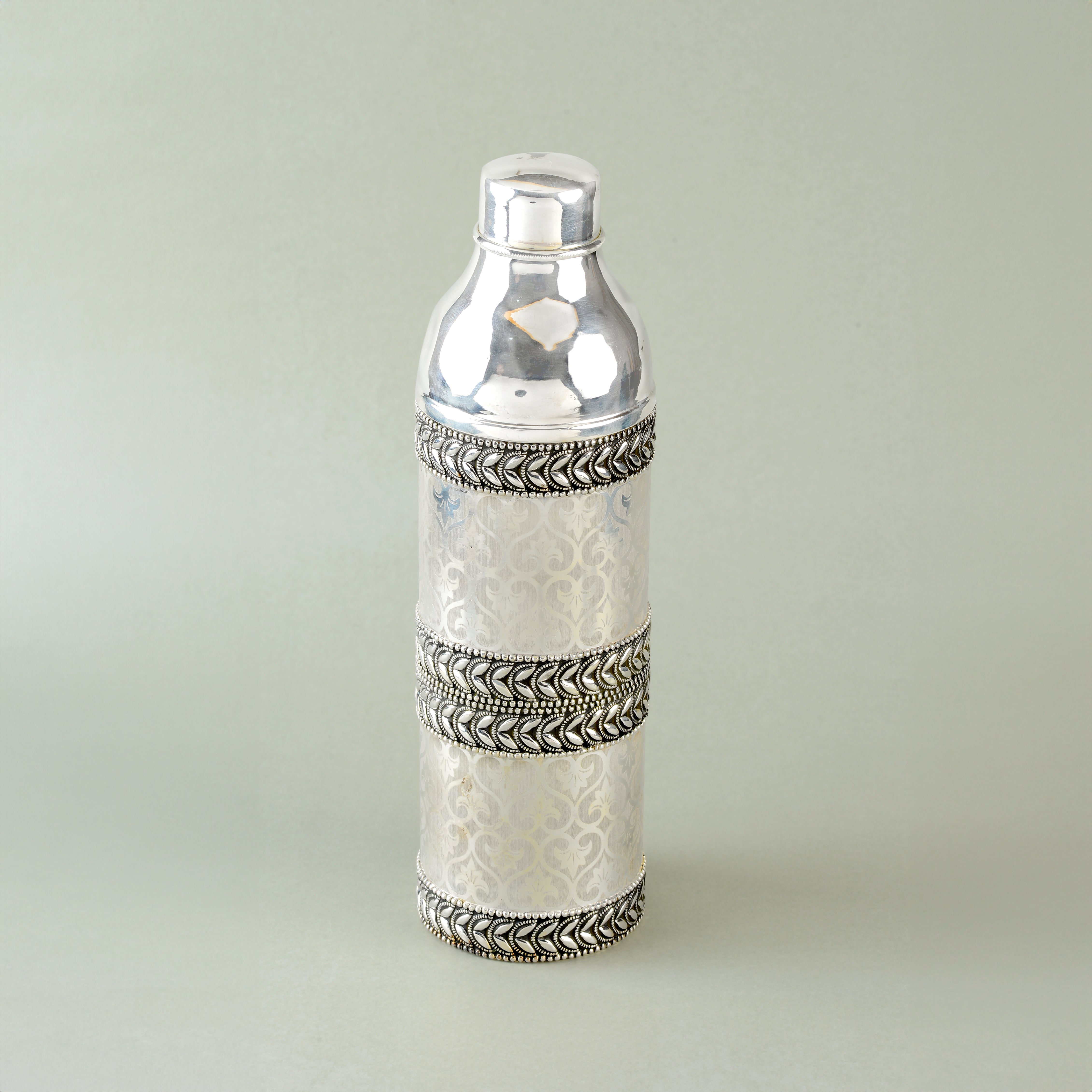 Premium 92.5 Silver Water Bottle - Krishna Jewellers Pearls and Gems