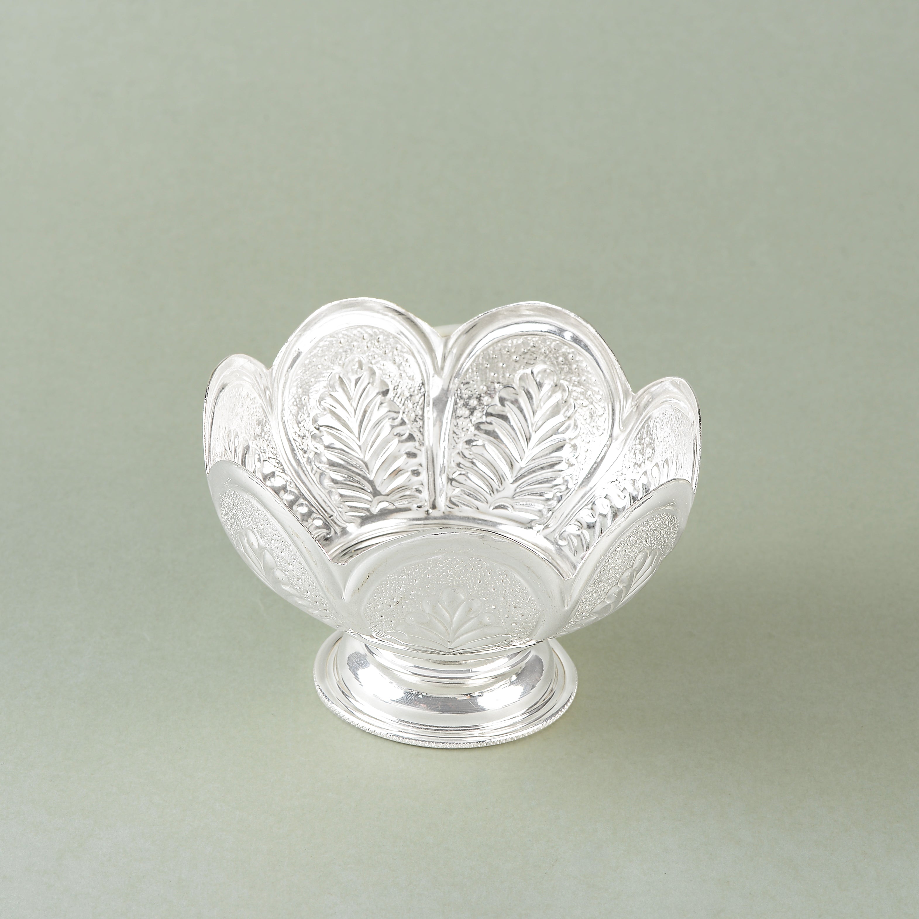 Silver Blossom Flower Pot