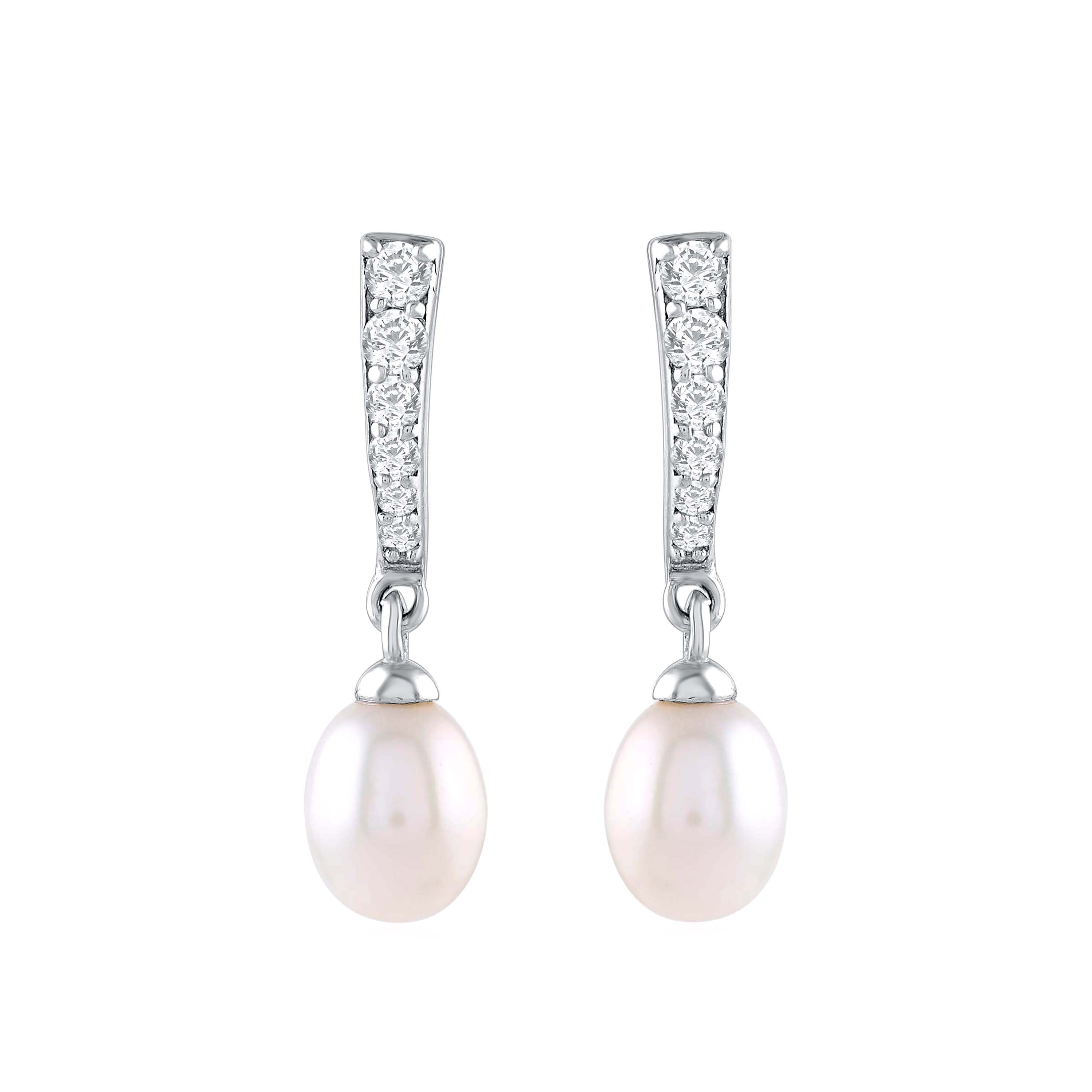 Drizzle Pearl Drop Earrings