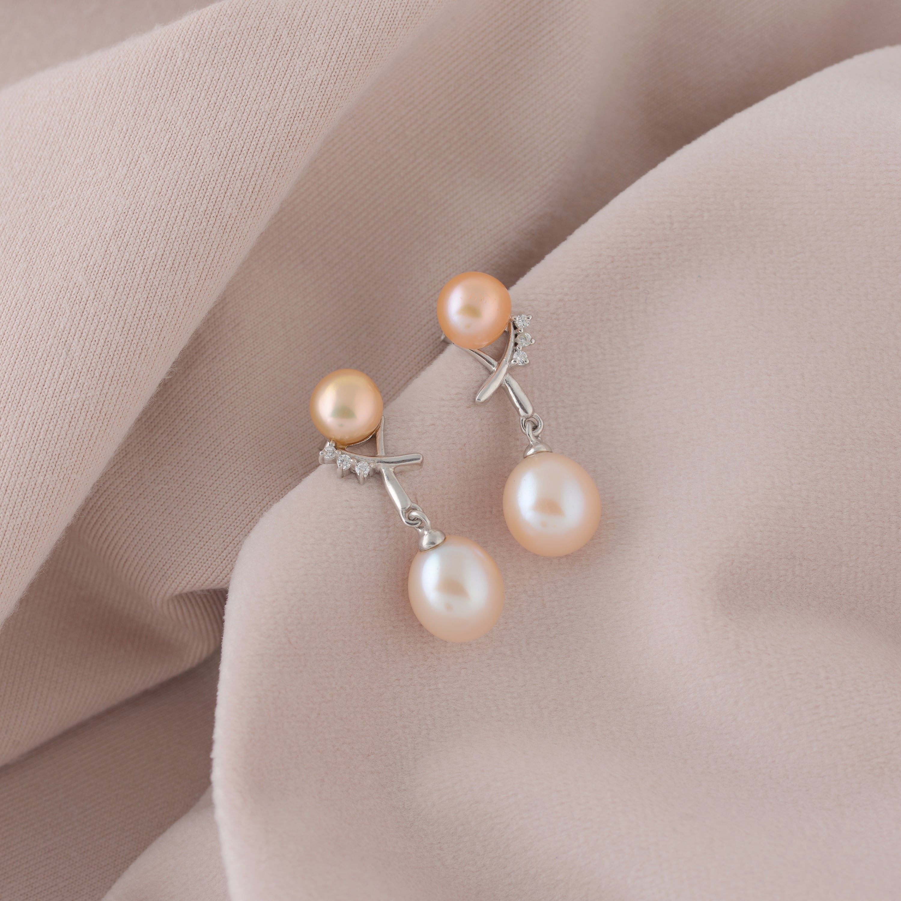 Timeless Elegance: Sterling Silver Pearl Drop Earrings