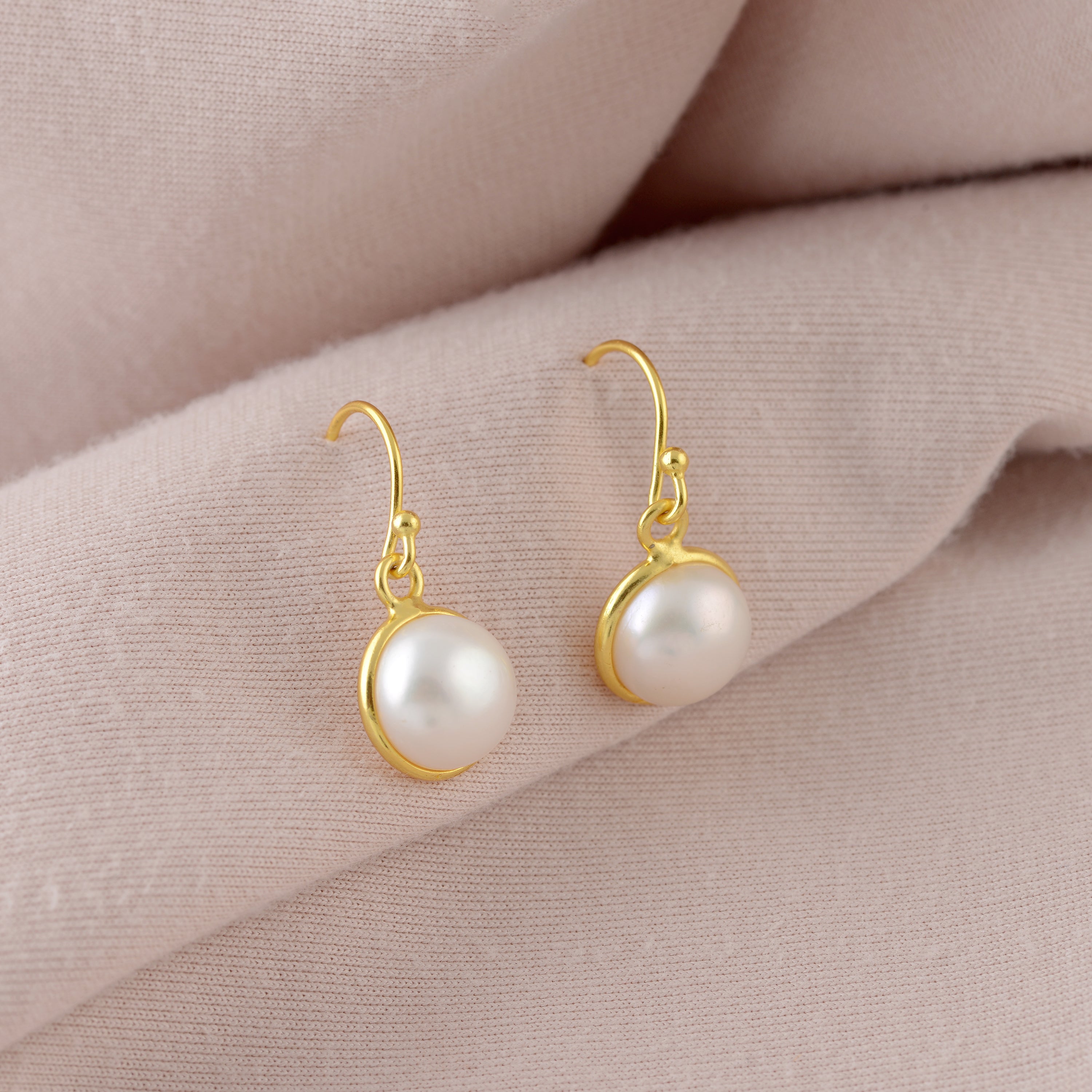 Circle Pearl Earrings Simple Pearl Earrings, Gold Filled Earrings, Pearl  Earrings, Dainty Pearl Earrings, Pearl Dangle Earrings GFE00038 - Etsy