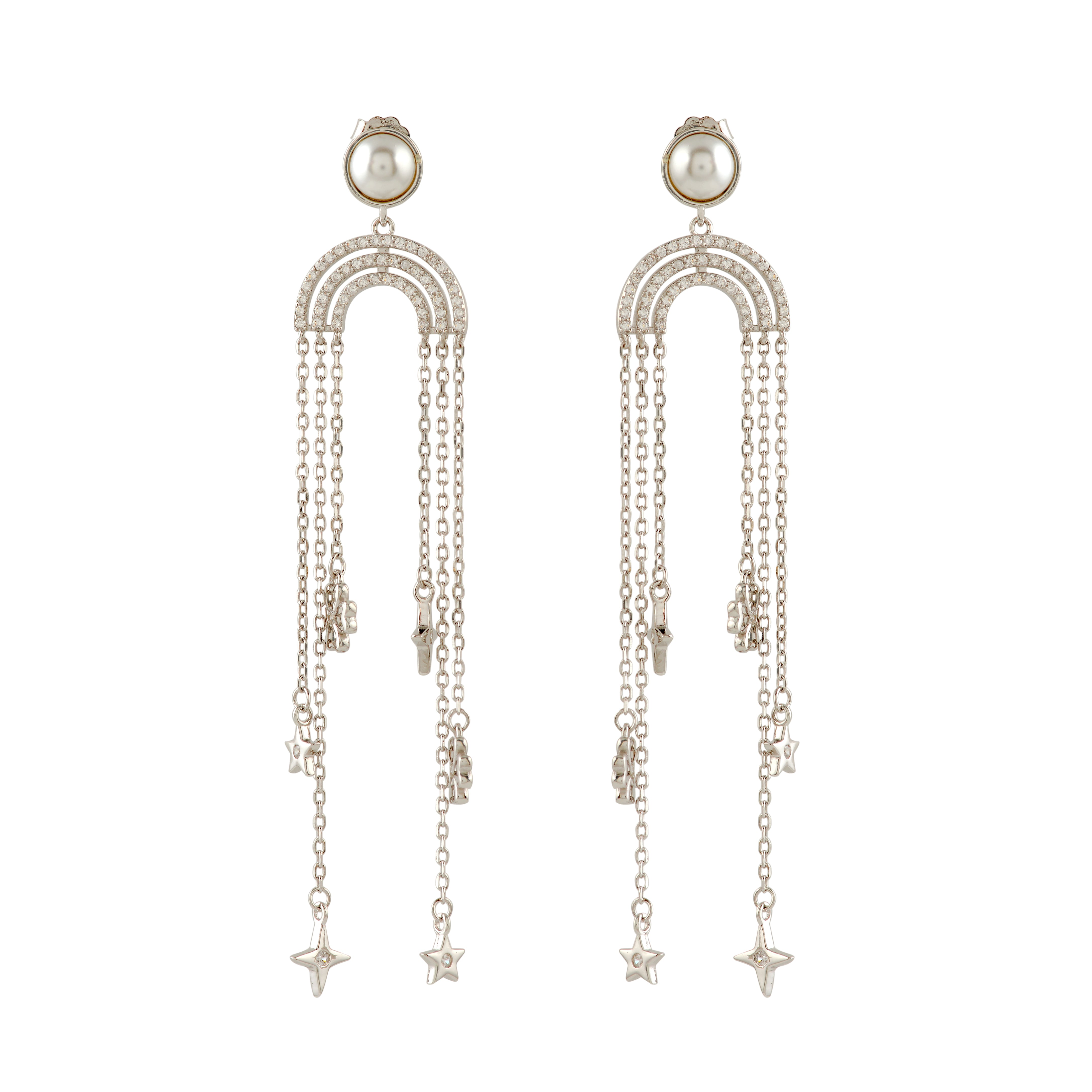 92.5 Silver dangle earrings