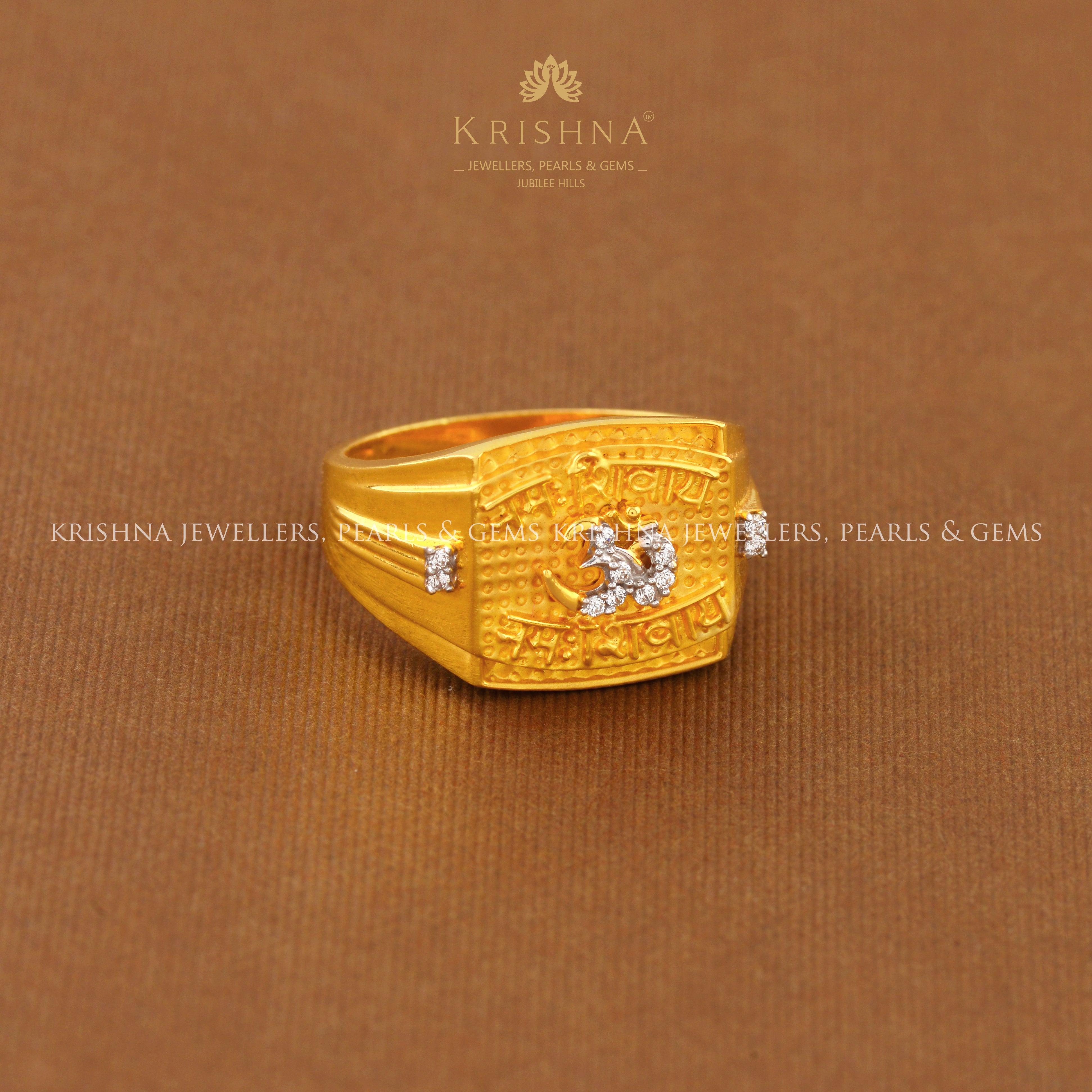 1 Gram Gold Plated Krishna Latest Design High-quality Ring For Men - Style  B412 – Soni Fashion®