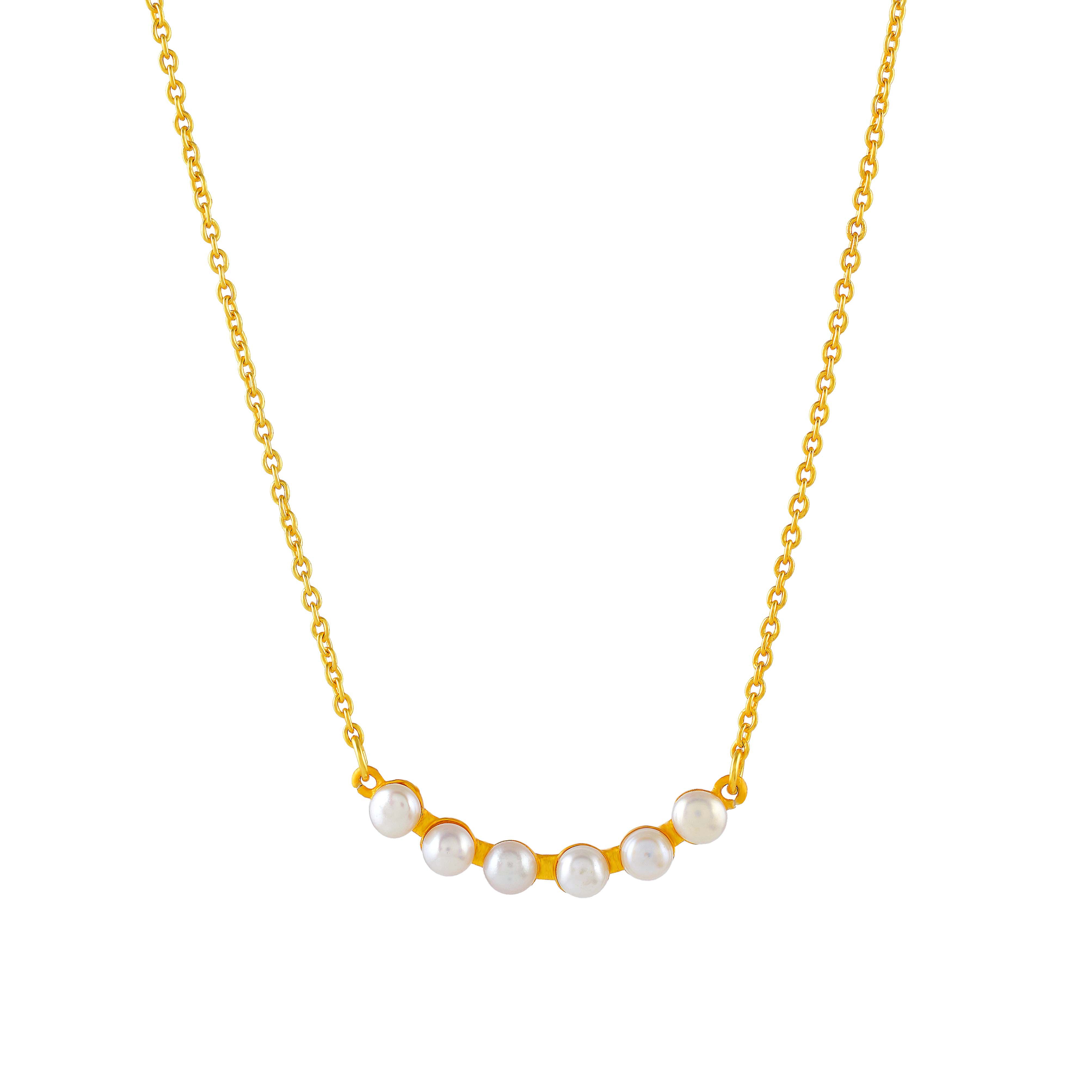 Dainty Pearl Necklace - Krishna Jewellers Pearls and Gems