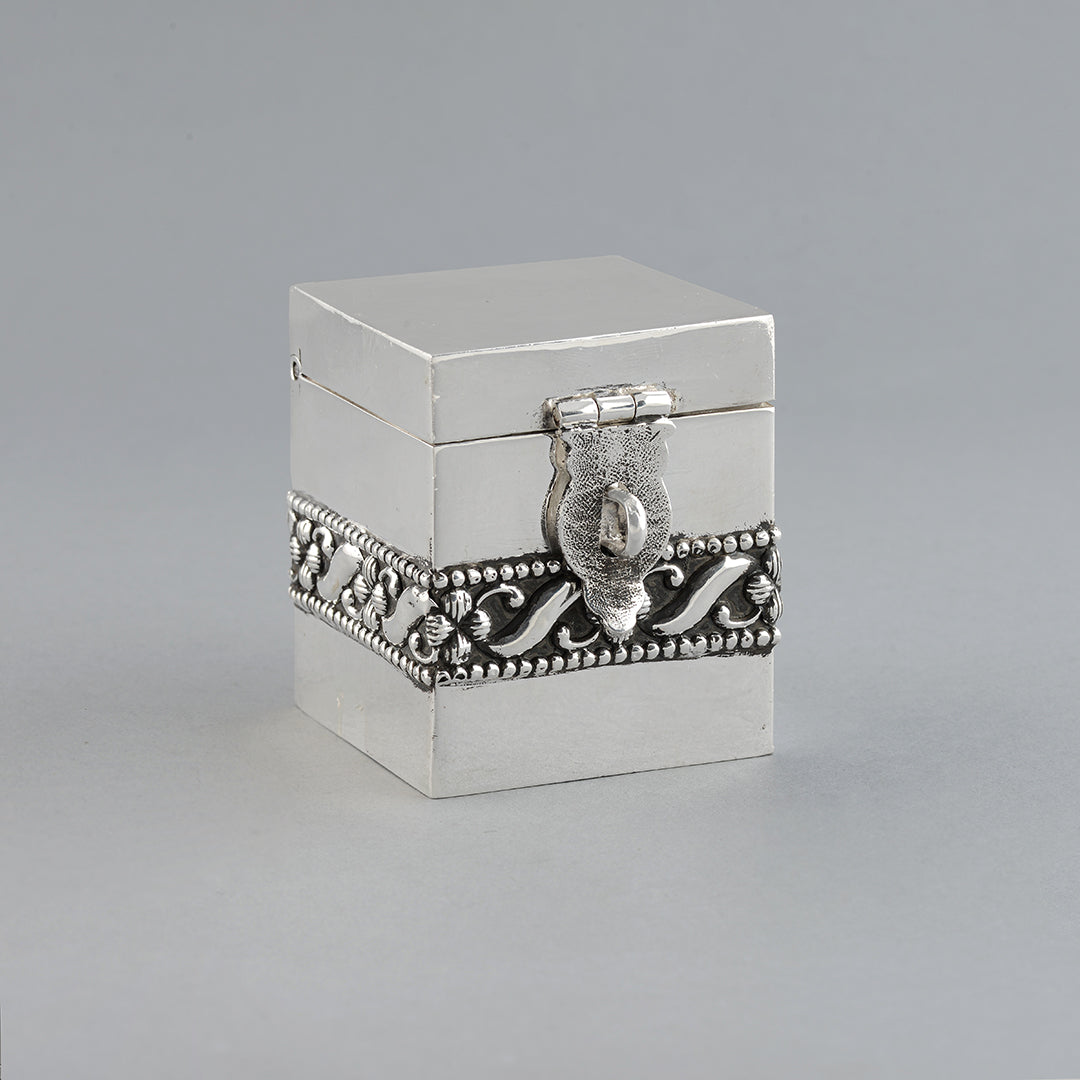 Divine Silver Box For Pooja with Antique Work