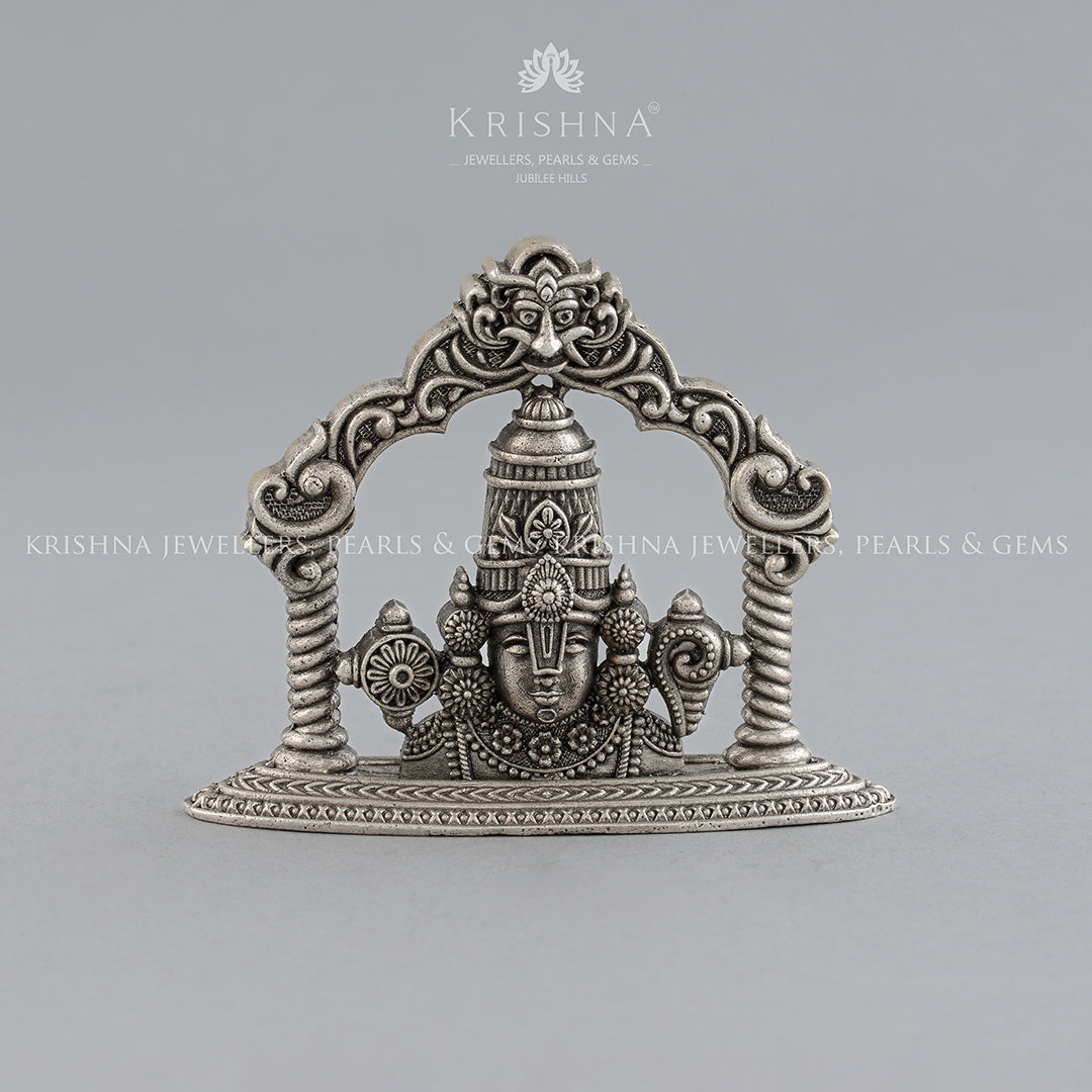 Sri Venkateshwara Idol crafted using Silver in Antique / Krishna House Of  Silver - YouTube
