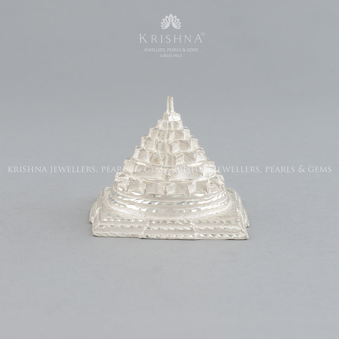 Divine Sri Yantra in Silver - Krishna Jewellers Pearls and Gems