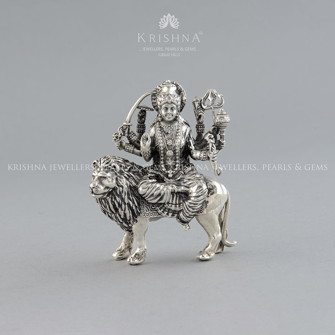 Maa Durga in Silver
