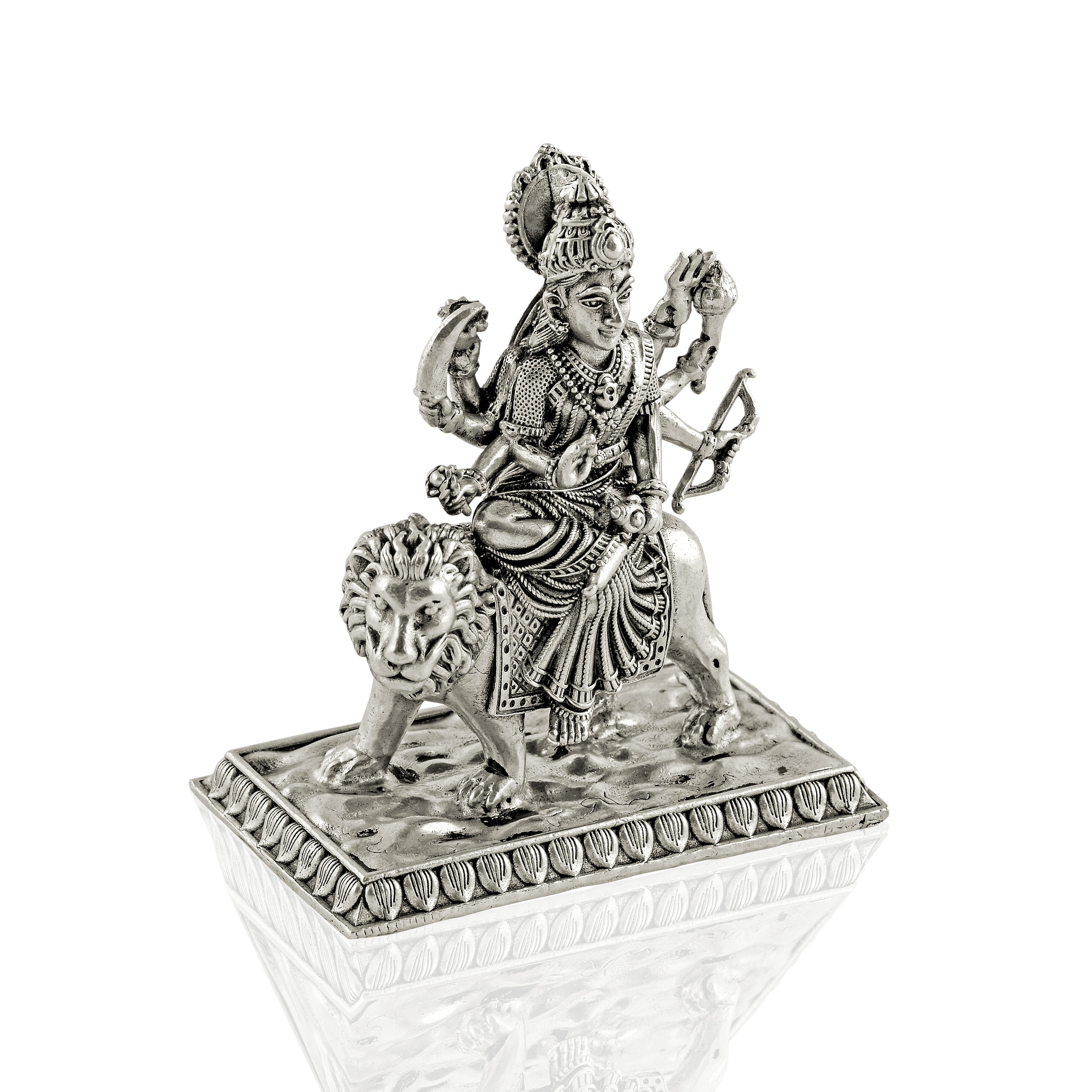 Maa Durga Idol In Silver