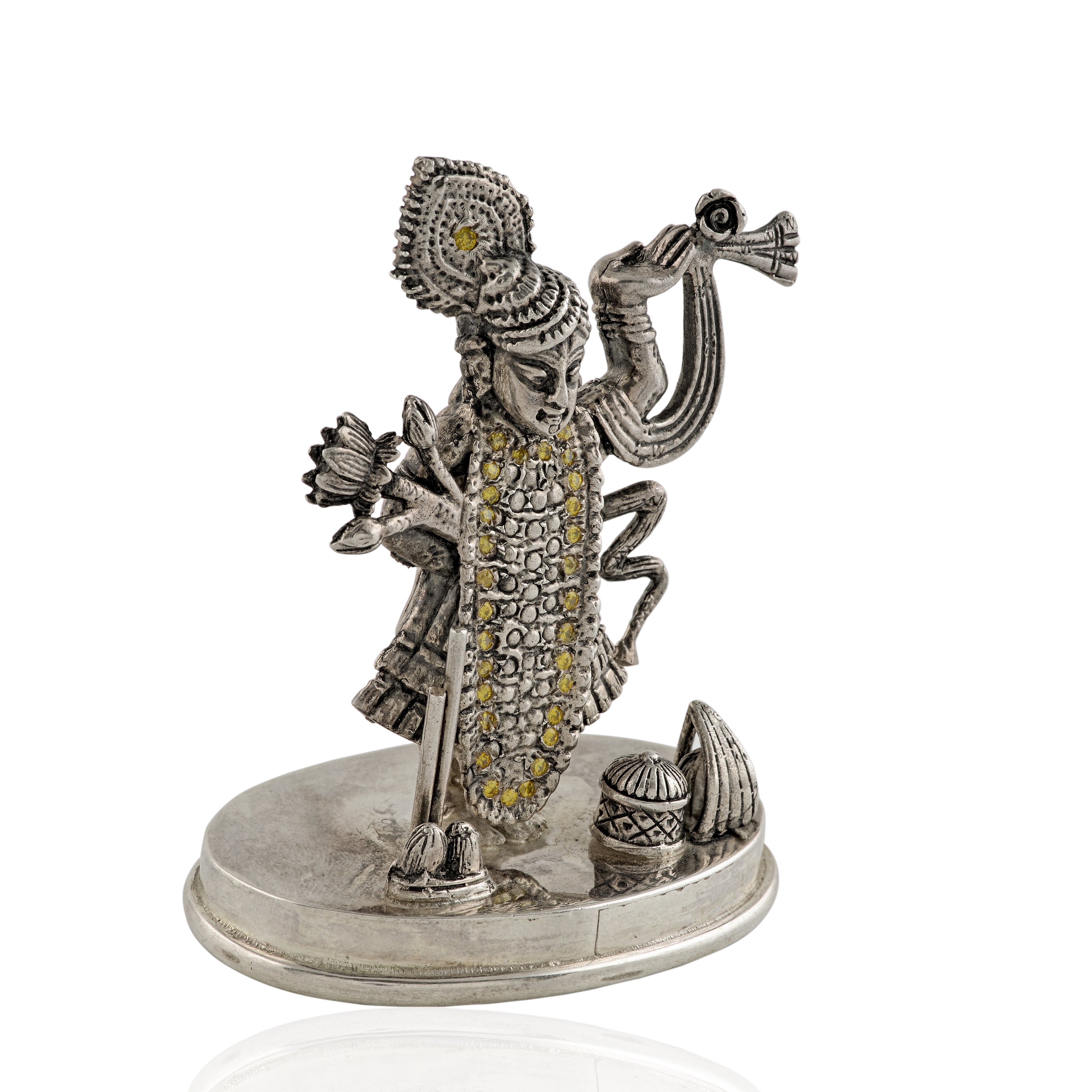 Srinathji God Idol In Silver