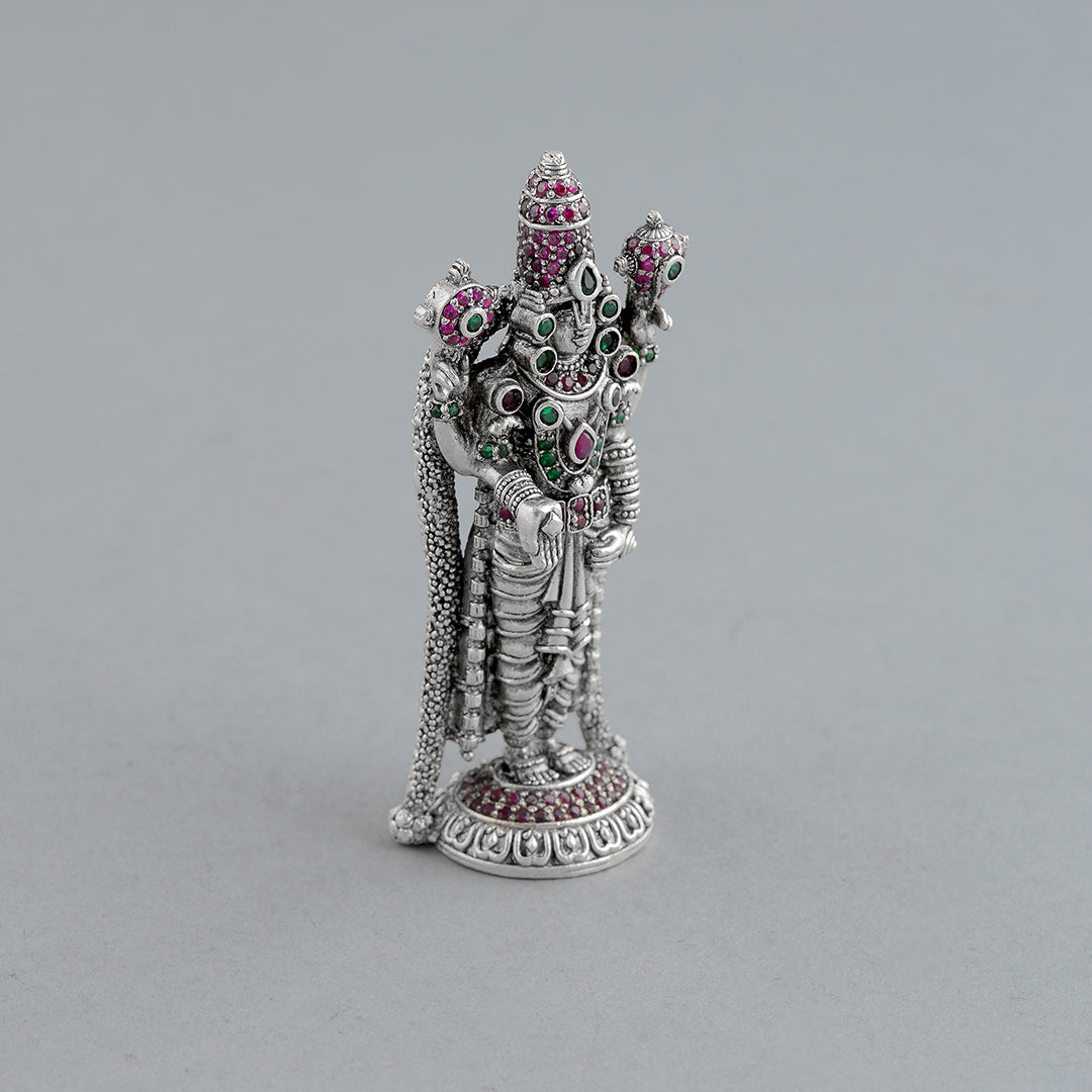 Antique Silver Tirupati Balaji Idol