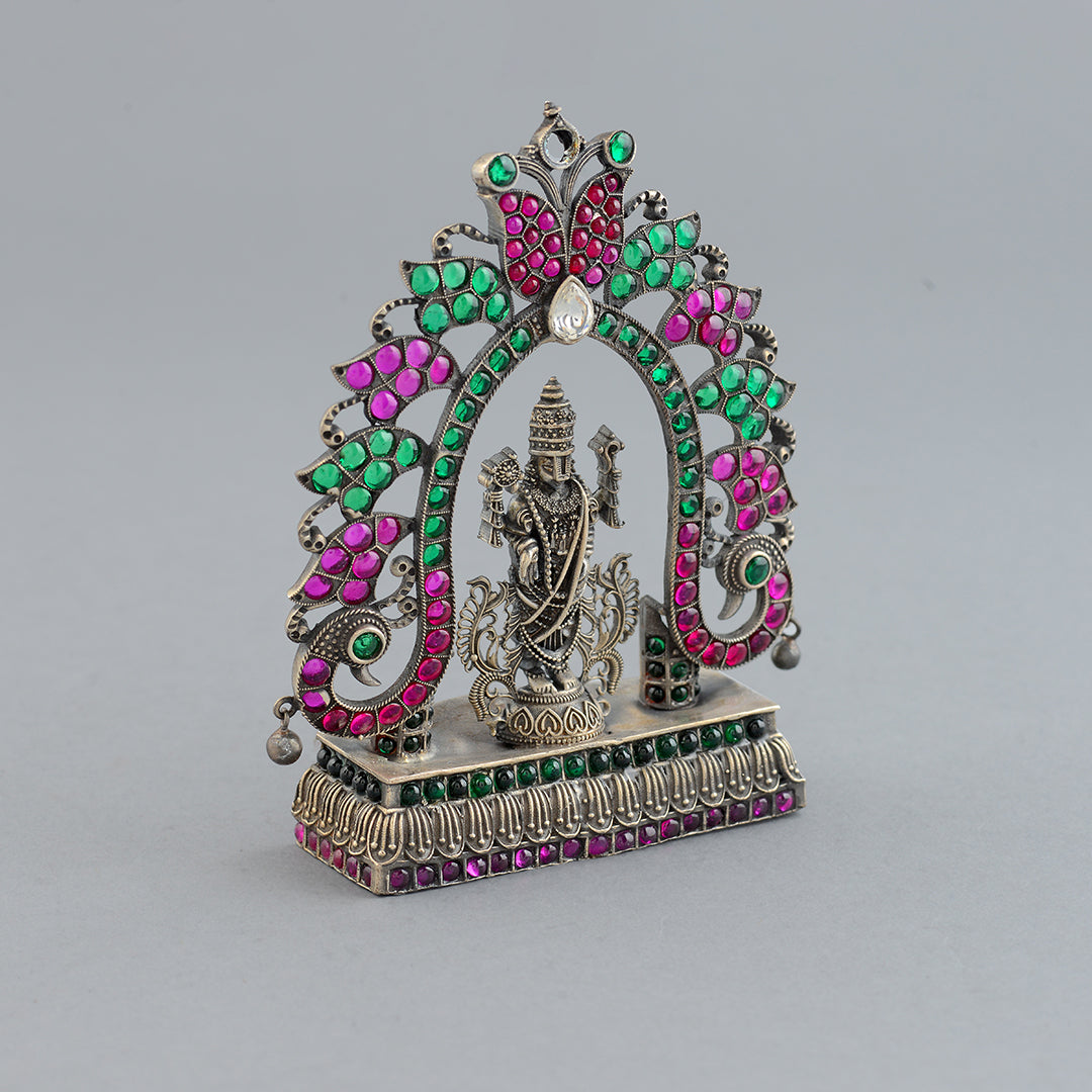 Silver Balaji Studded With Stones