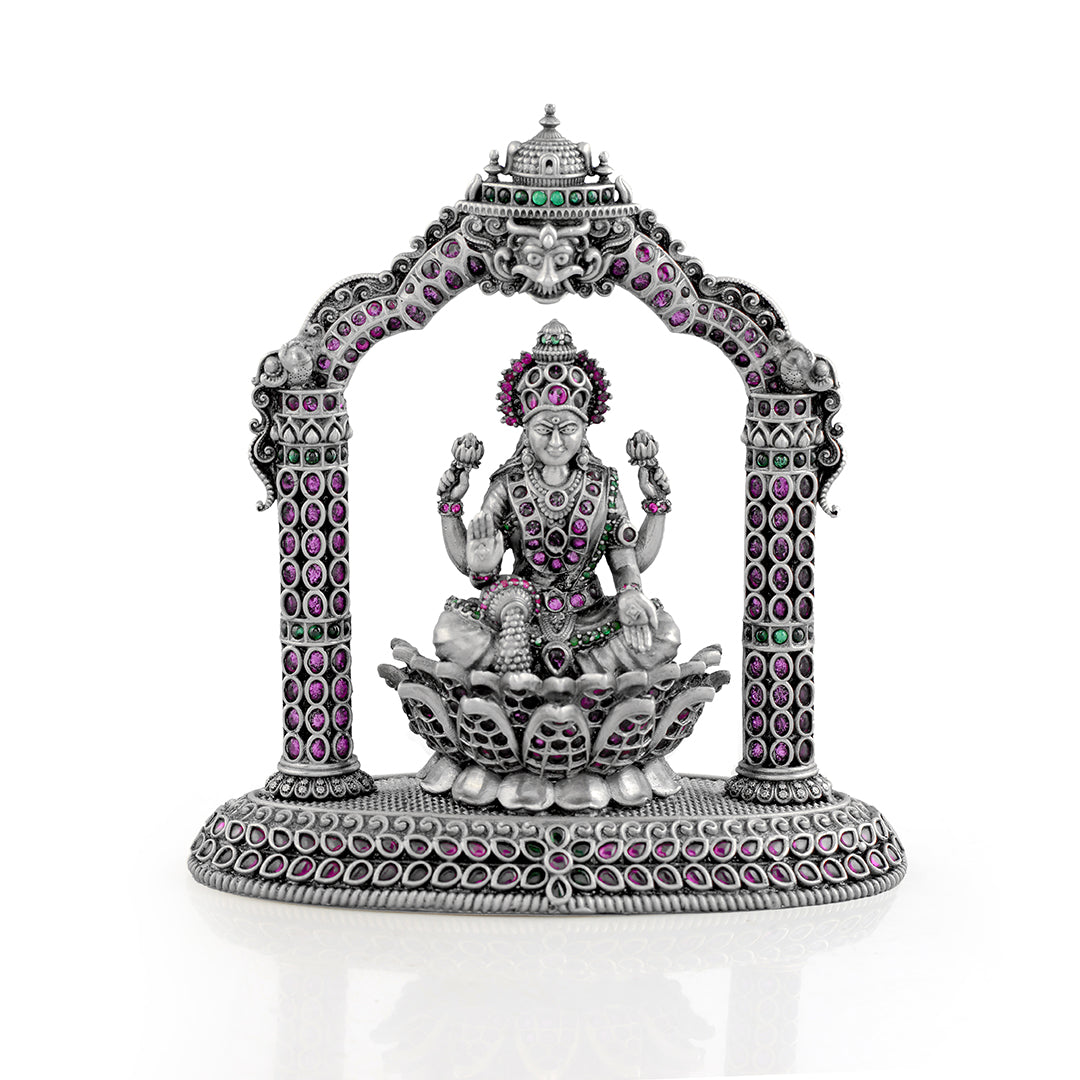 Divine Goddess Laxmi In Silver