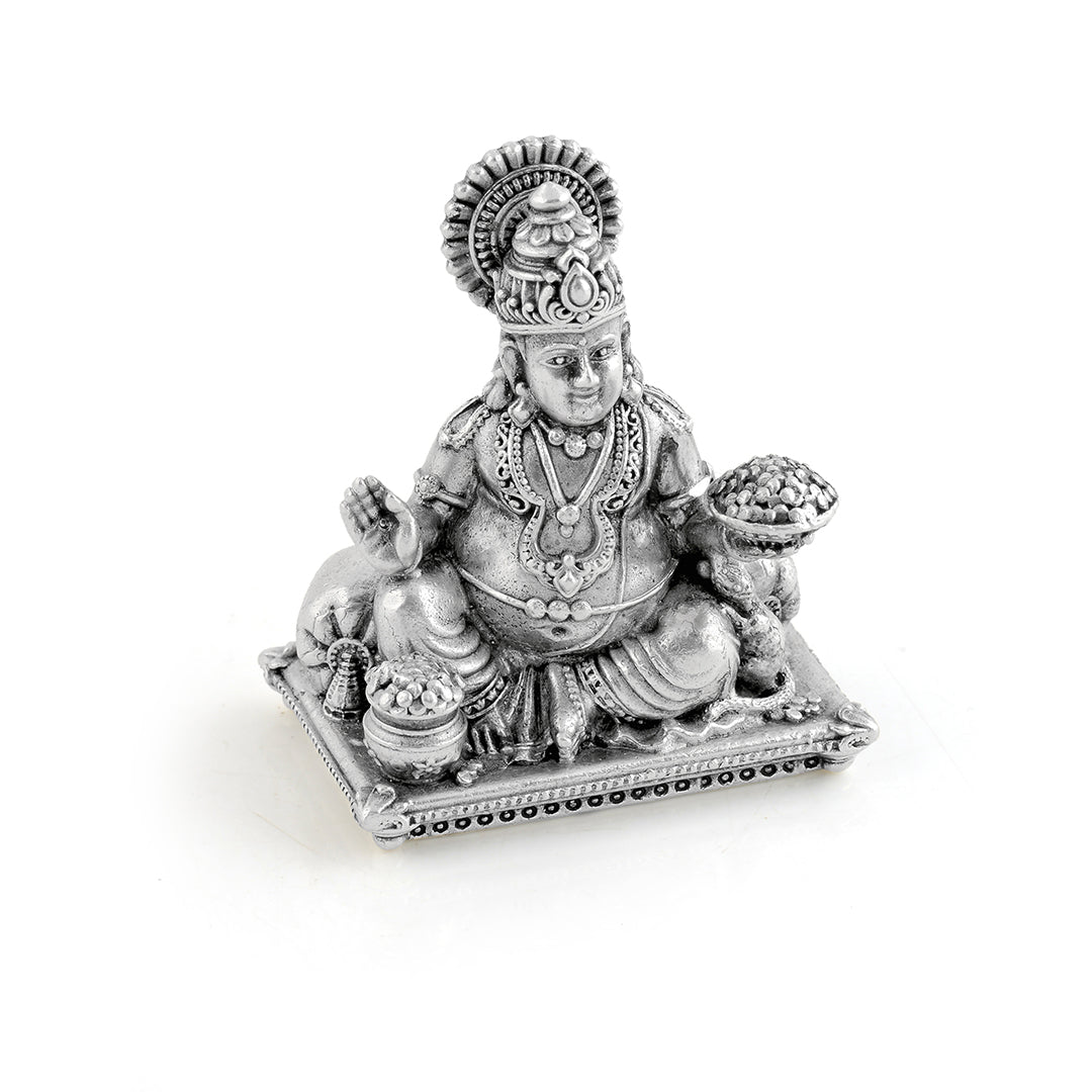 Antique-Finished Silver Kuber Idol