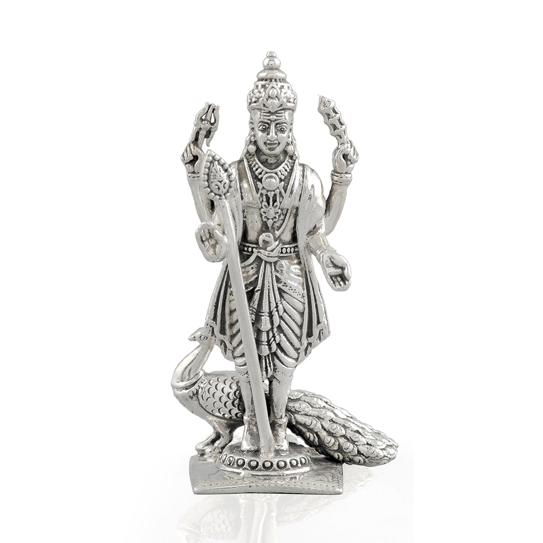 Silver Murugan Statue|silver Murugan Idol|lord Murugan