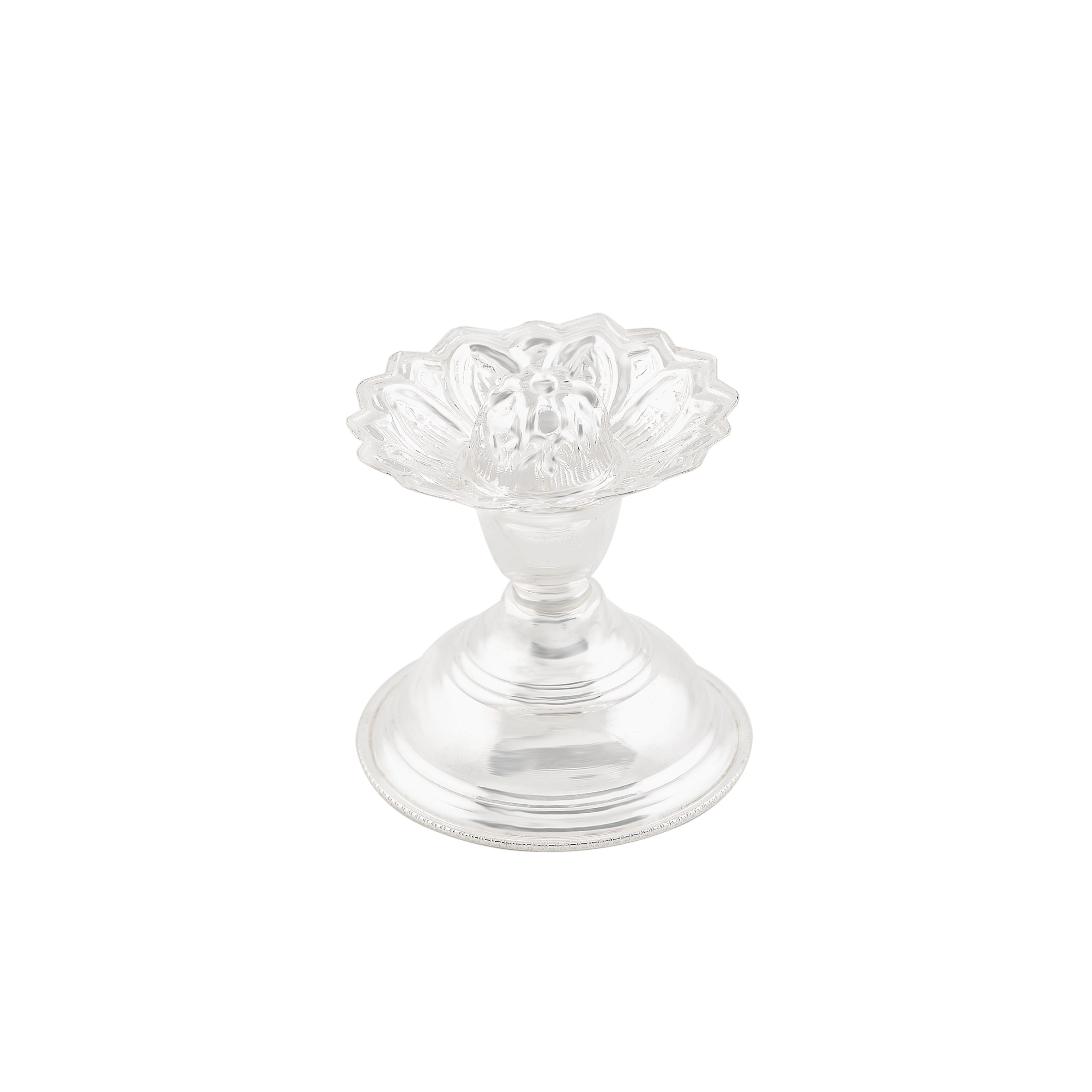 Plain Silver Agarbatti Stand Crafted from 92.5 Silver