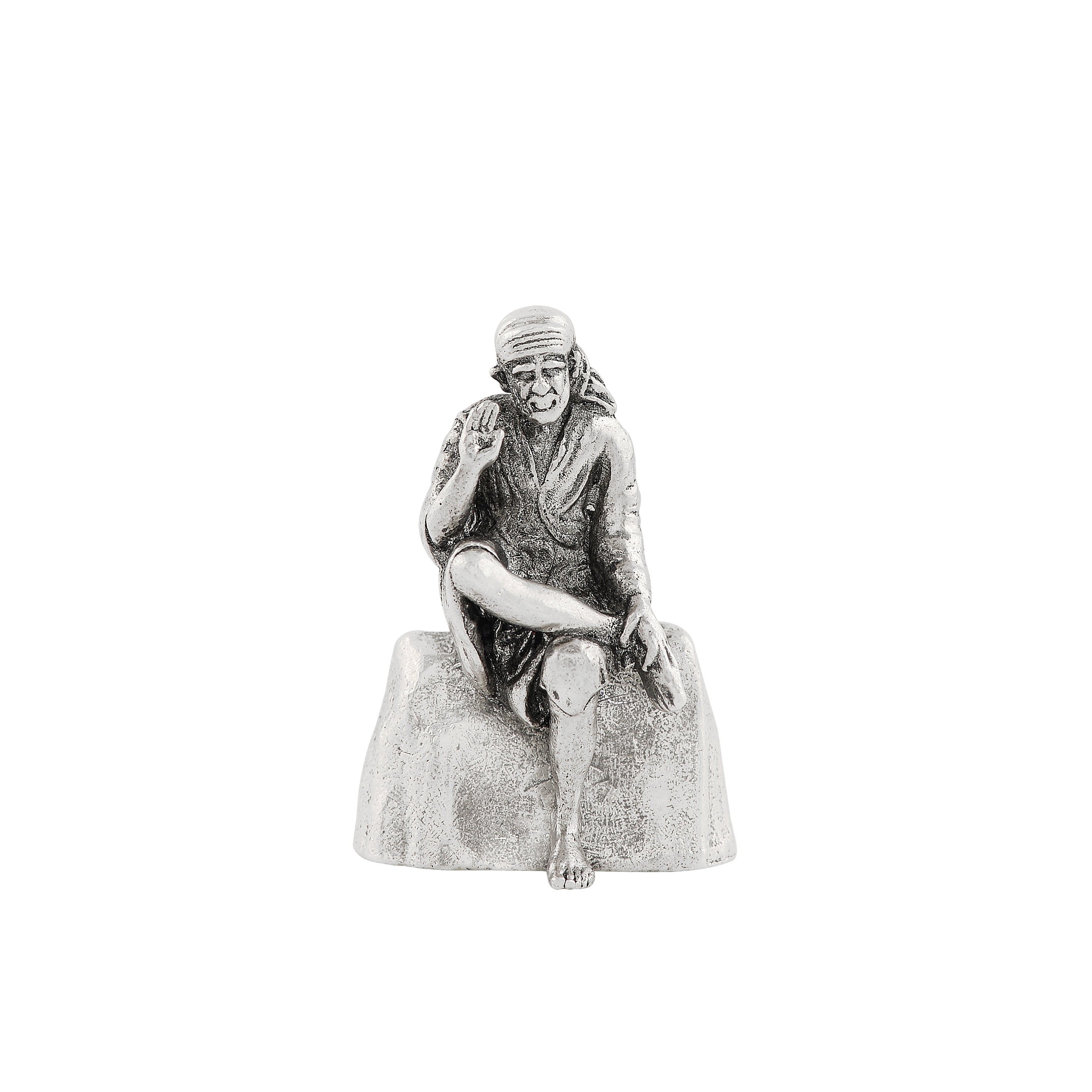 Silver Shridi Sai Baba 3D idol