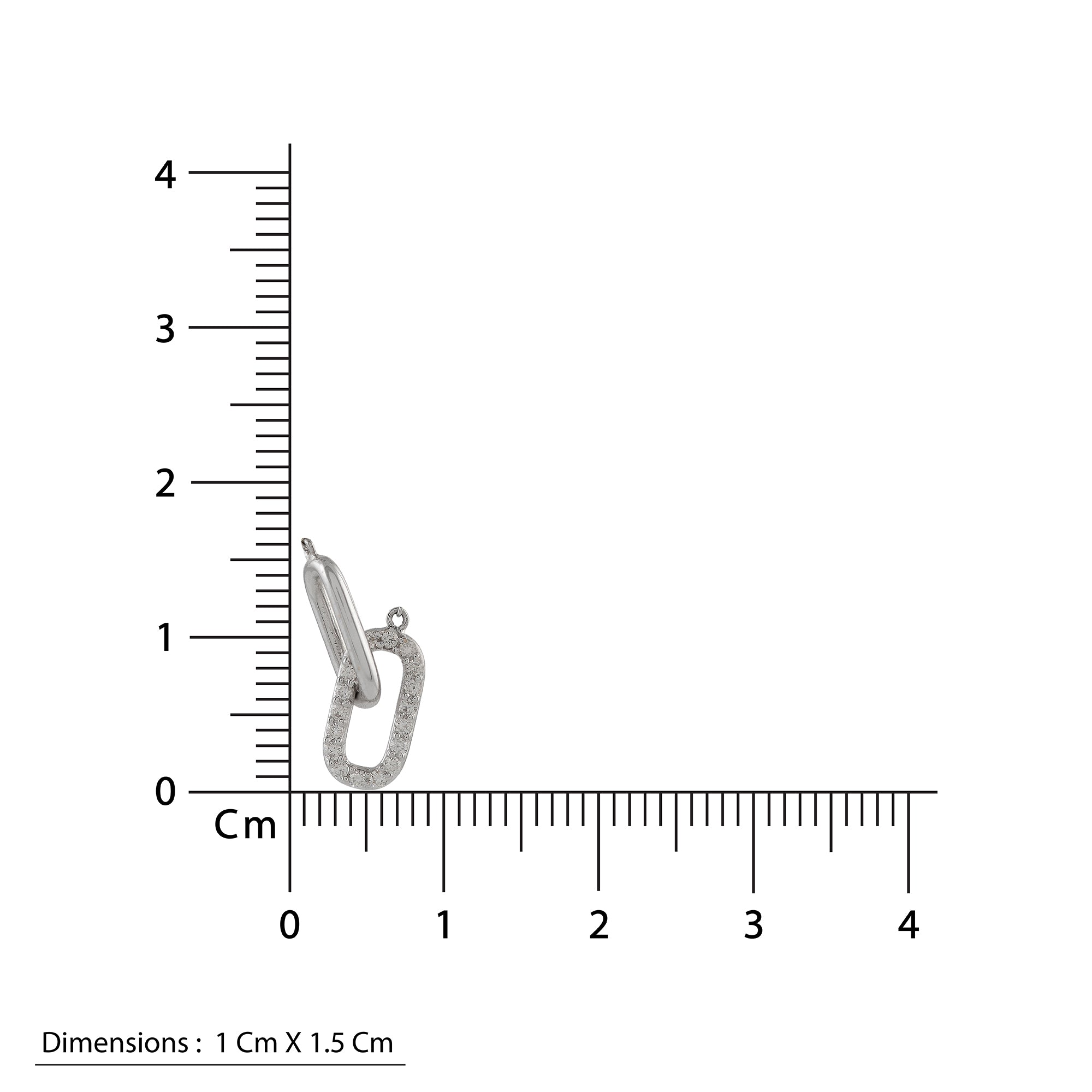 Gold Chain 2 Link Paperclip Diamond Pendant - Krishna Jewellers Pearls and Gems