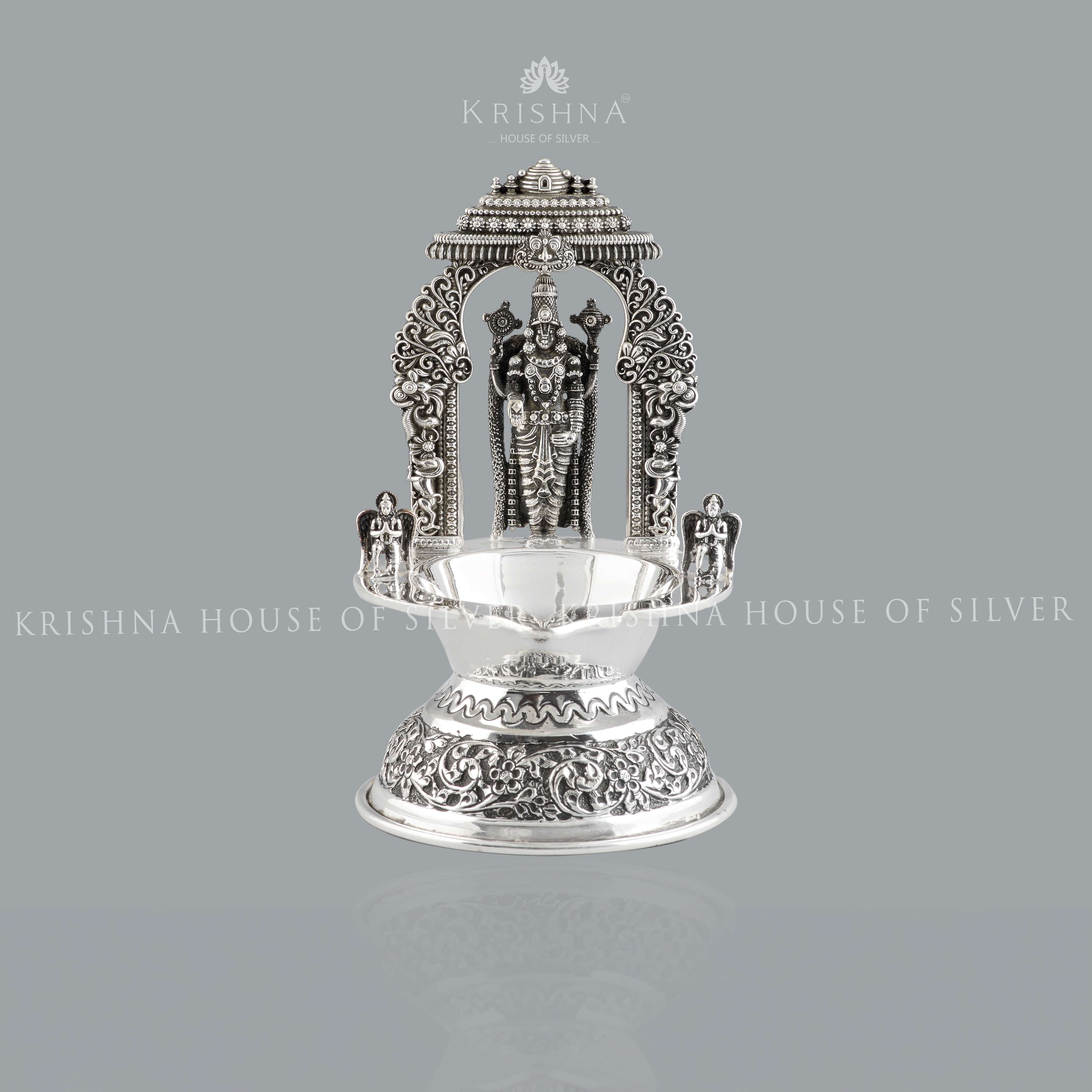 Lord Balaji Silver Diya