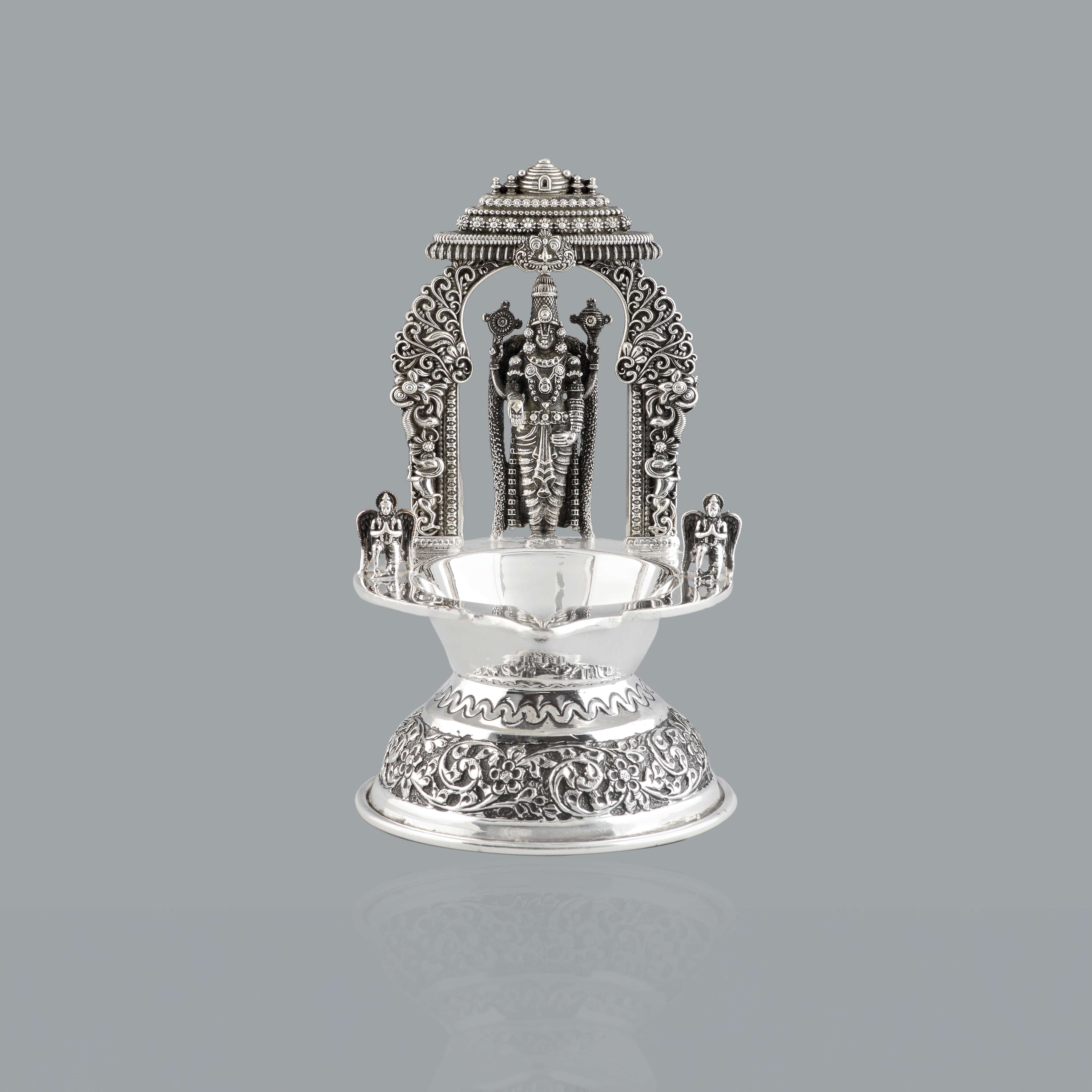 Lord Balaji Silver Diya